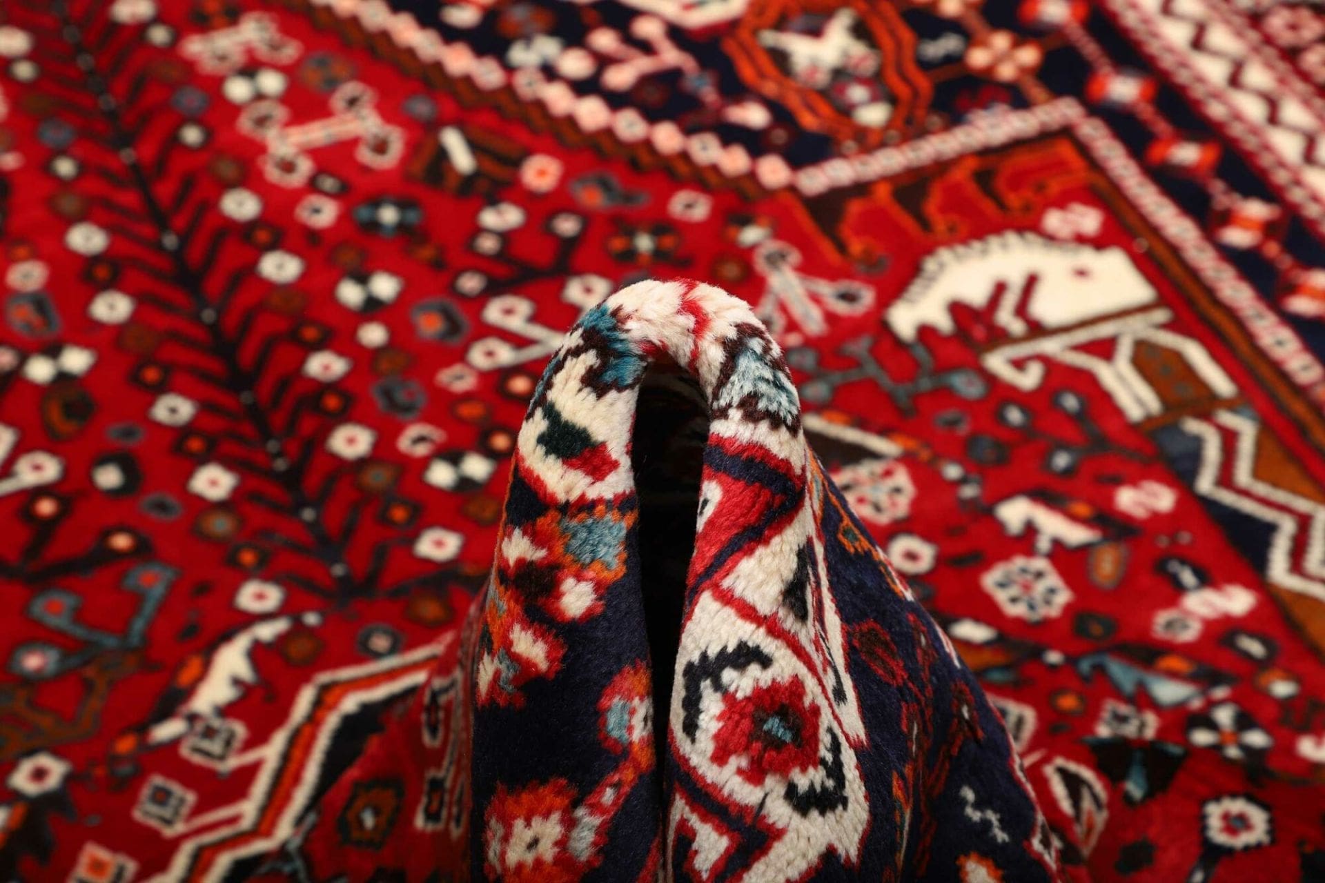 Shiraz Perserteppich 163 × 250 cm aus Wolle, handgeknüpft