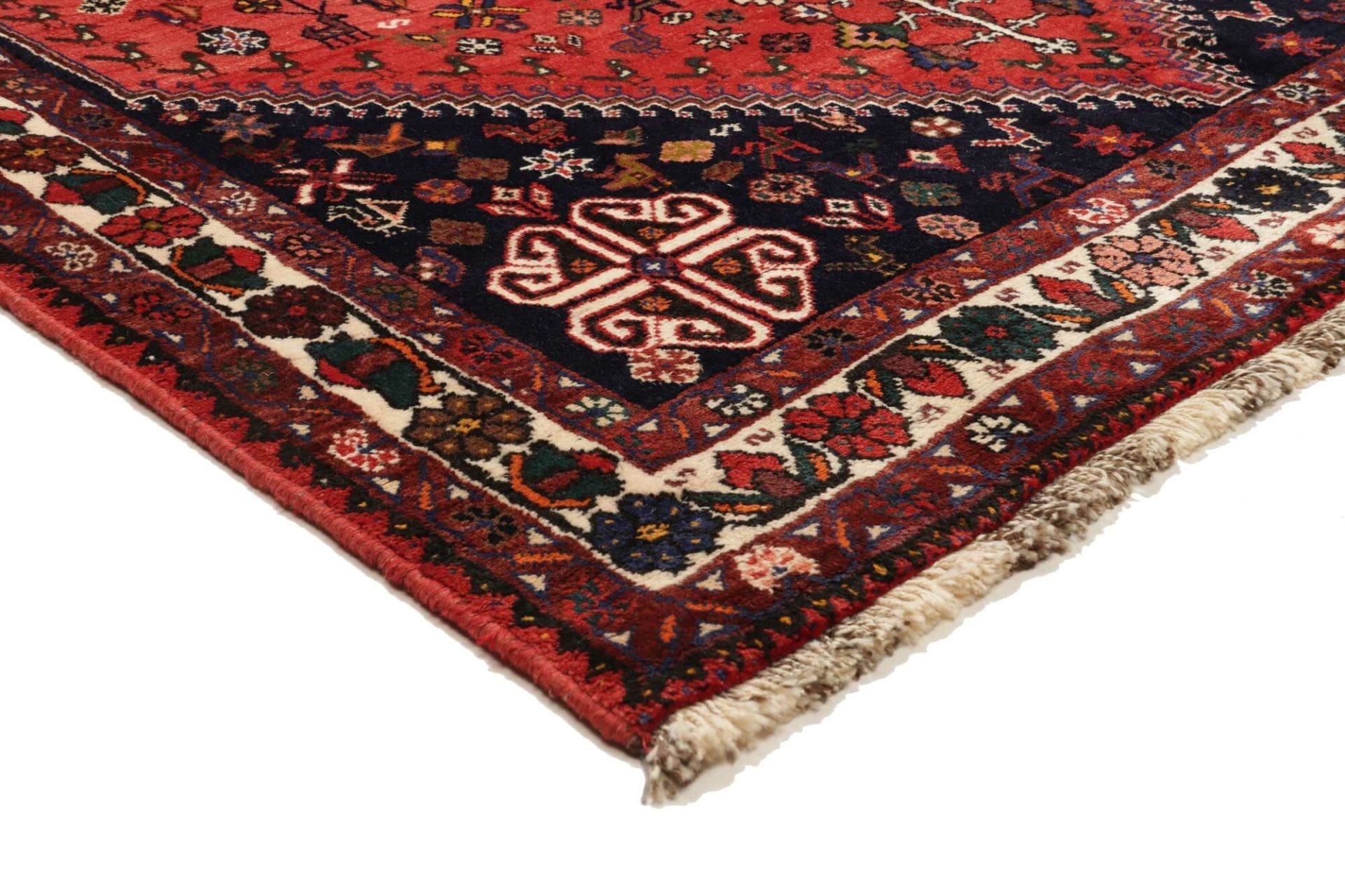 Handgeknüpfter Qashqai Perserteppich 165 × 218 cm