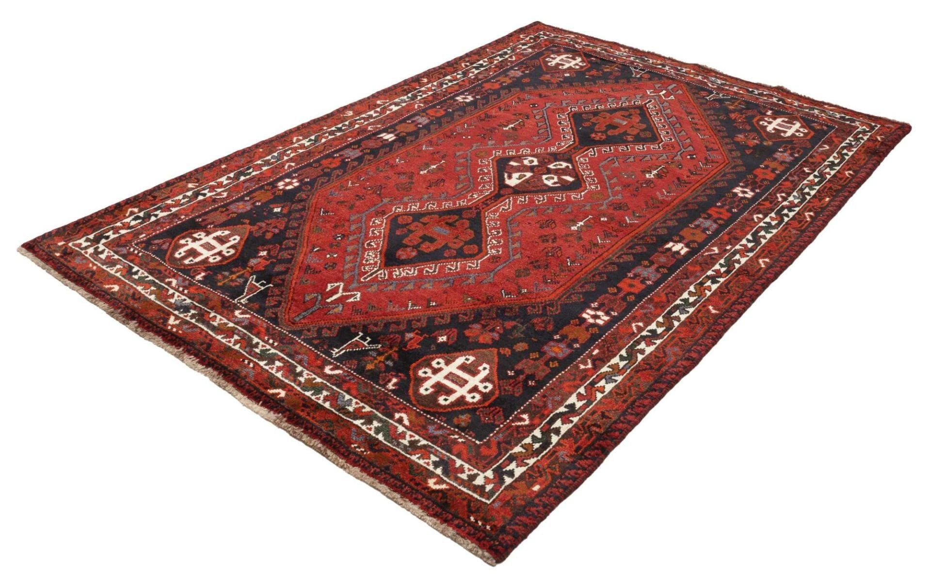 Shiraz Perserteppich 173 × 250 cm aus Wolle, handgeknüpft