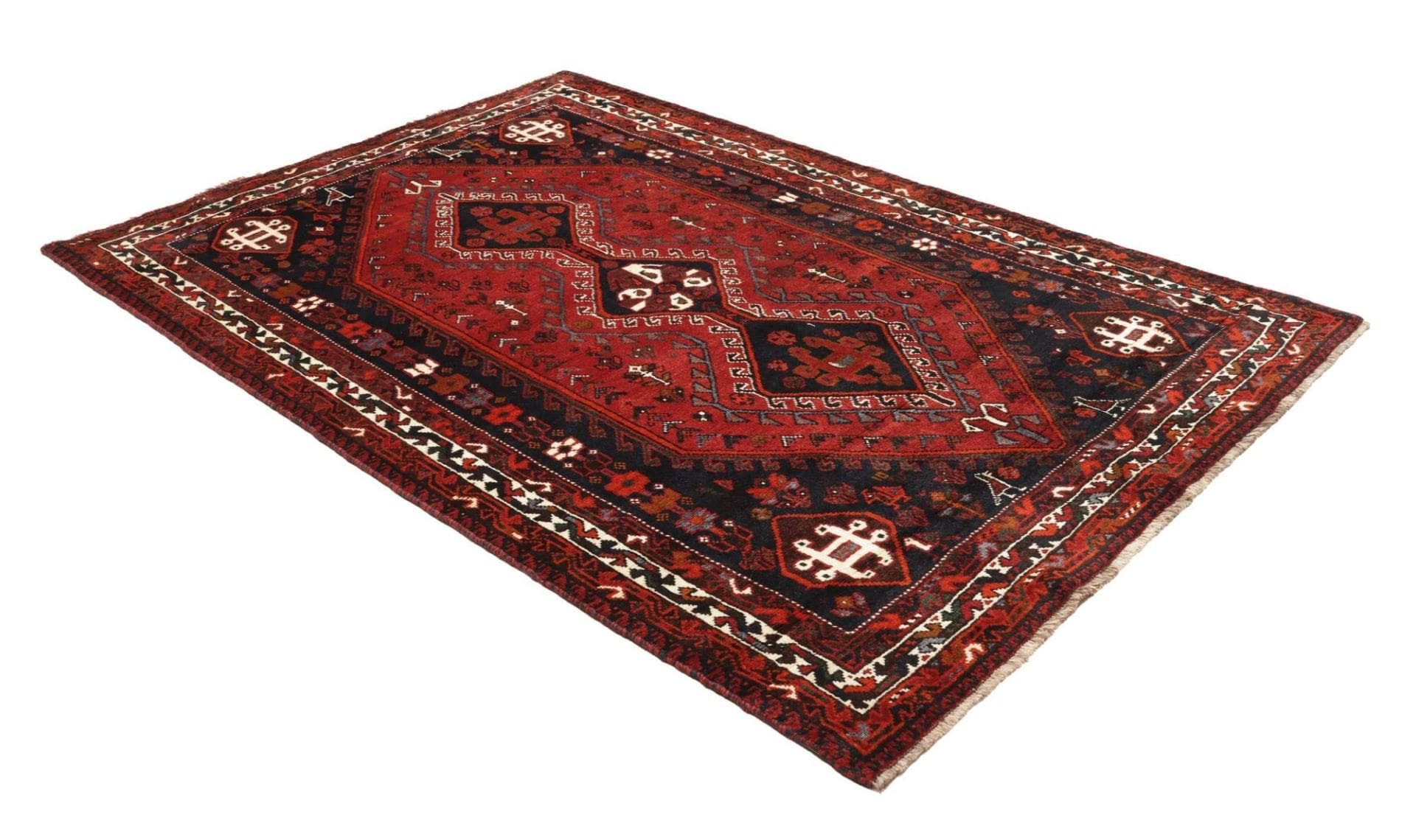 Shiraz Perserteppich 173 × 250 cm aus Wolle, handgeknüpft