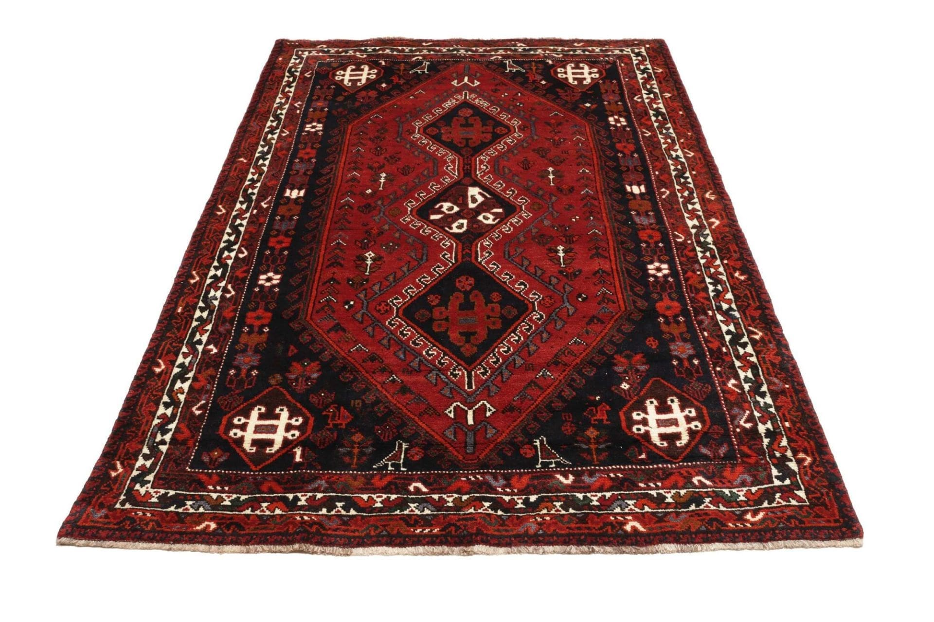 Shiraz Perserteppich 173 × 250 cm aus Wolle, handgeknüpft