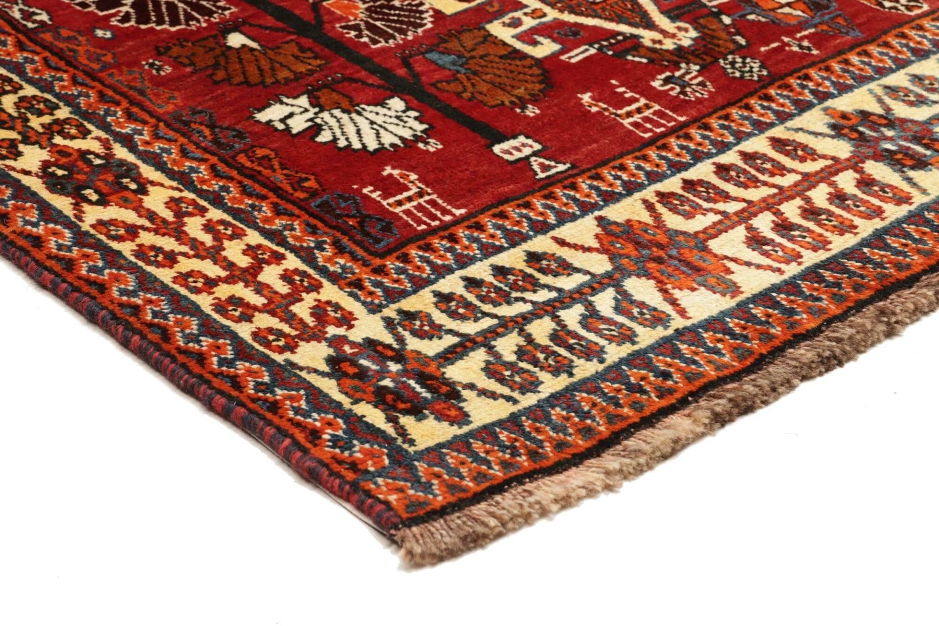 Qashqai Perserteppich 163 × 240 cm aus Wolle, handgeknüpft