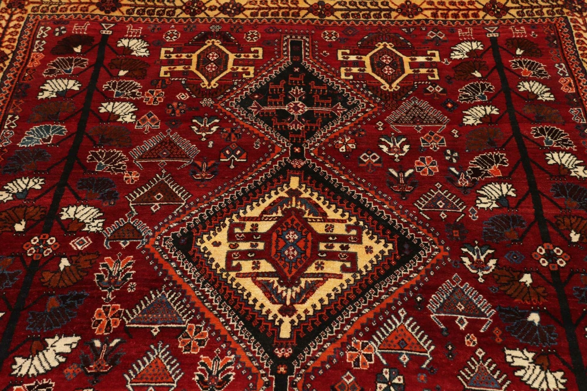 Qashqai Perserteppich 163 × 240 cm aus Wolle, handgeknüpft