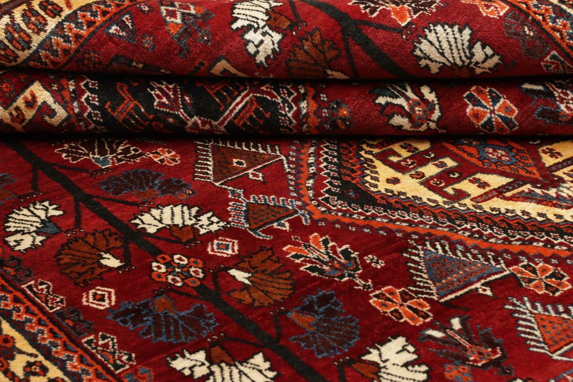 Qashqai Perserteppich 163 × 240 cm aus Wolle, handgeknüpft