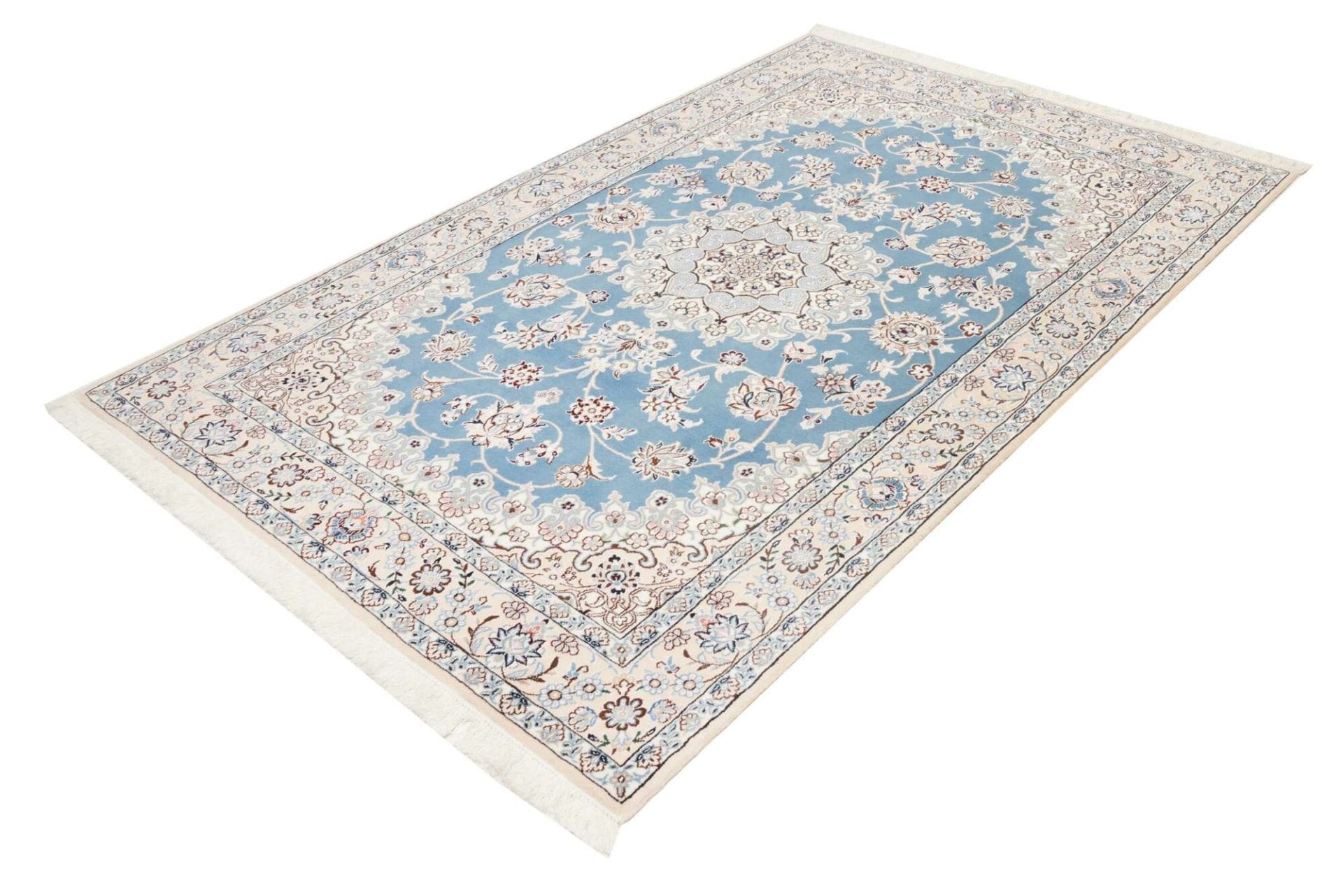 Handgeknüpfter Nain Perserteppich, 143 × 215 cm, Wolle