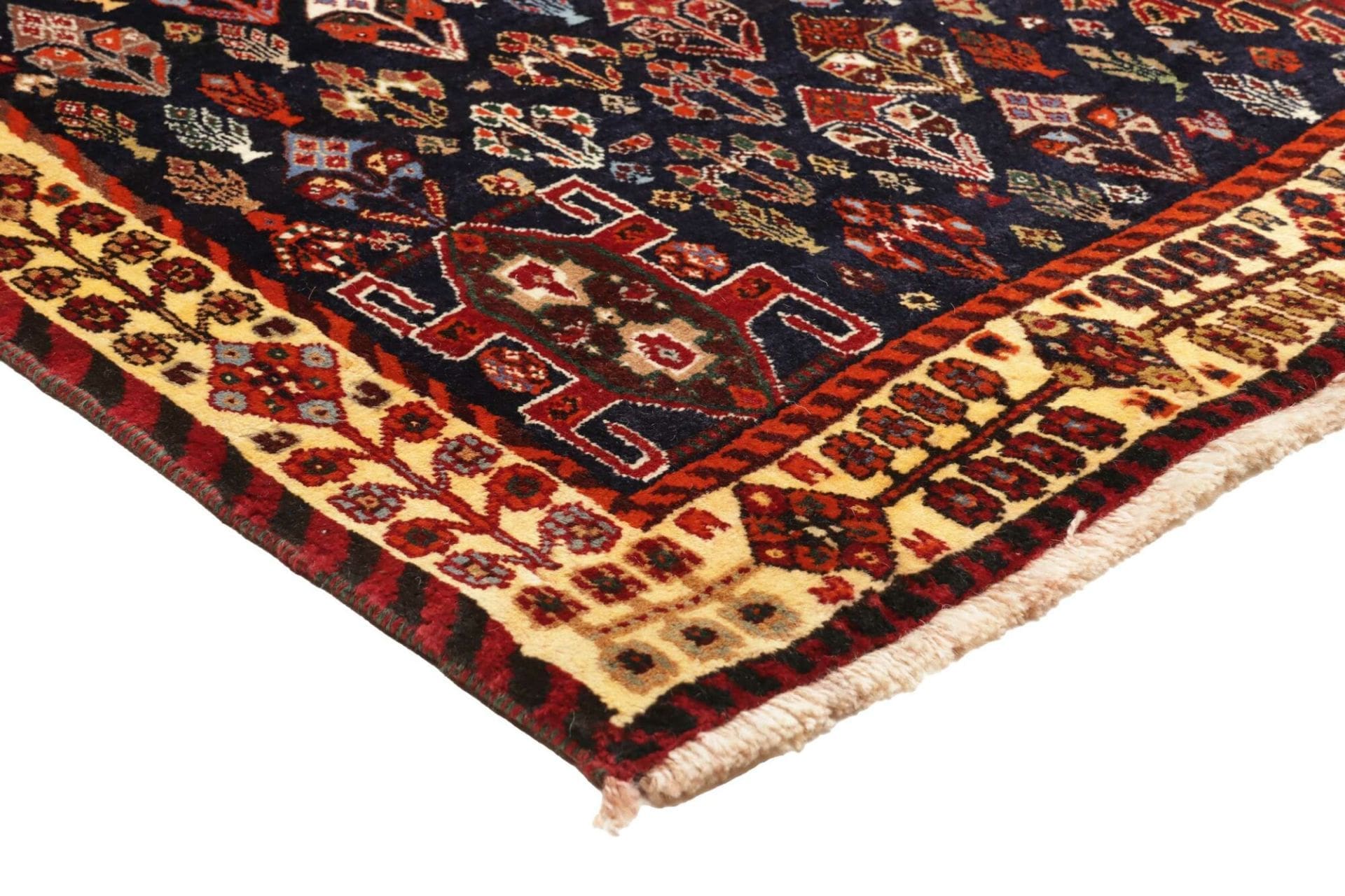 Handgeknüpfter Qashqai Perserteppich, 165 × 238 cm, Wolle
