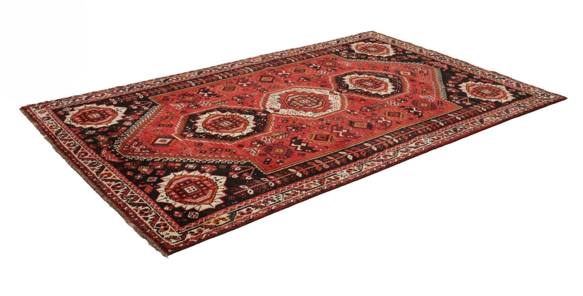 Handgeknüpfter Qashqai Perserteppich, 163 × 267 cm, Wolle