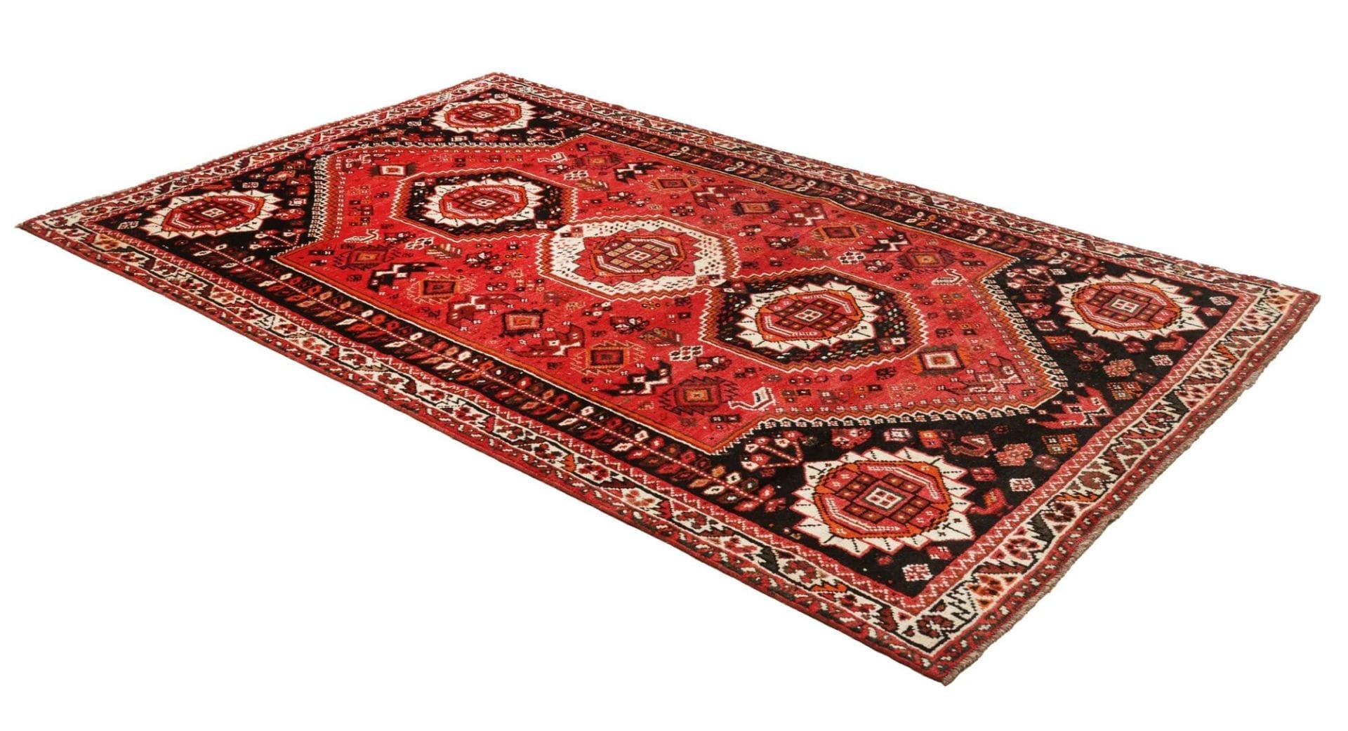 Handgeknüpfter Qashqai Perserteppich, 163 × 267 cm, Wolle