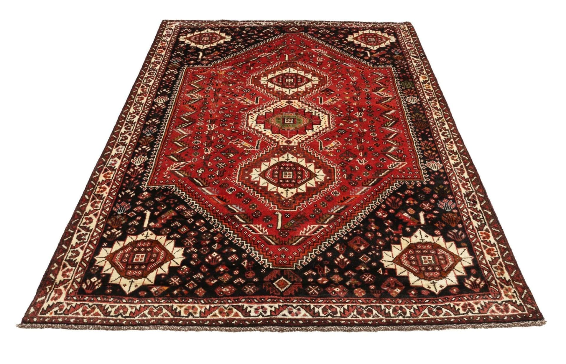 Shiraz Perserteppich 176 × 260 cm aus Wolle, handgeknüpft