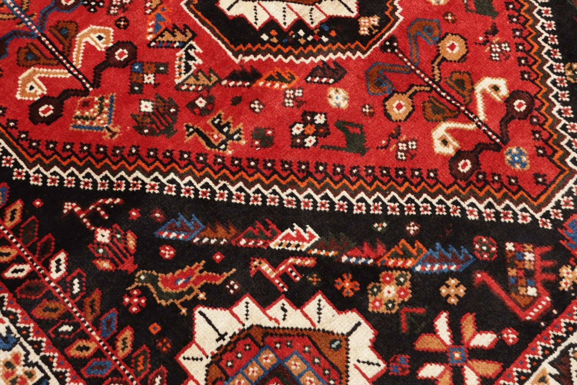Handgeknüpfter Shiraz Perserteppich, 171 × 260 cm, Wolle