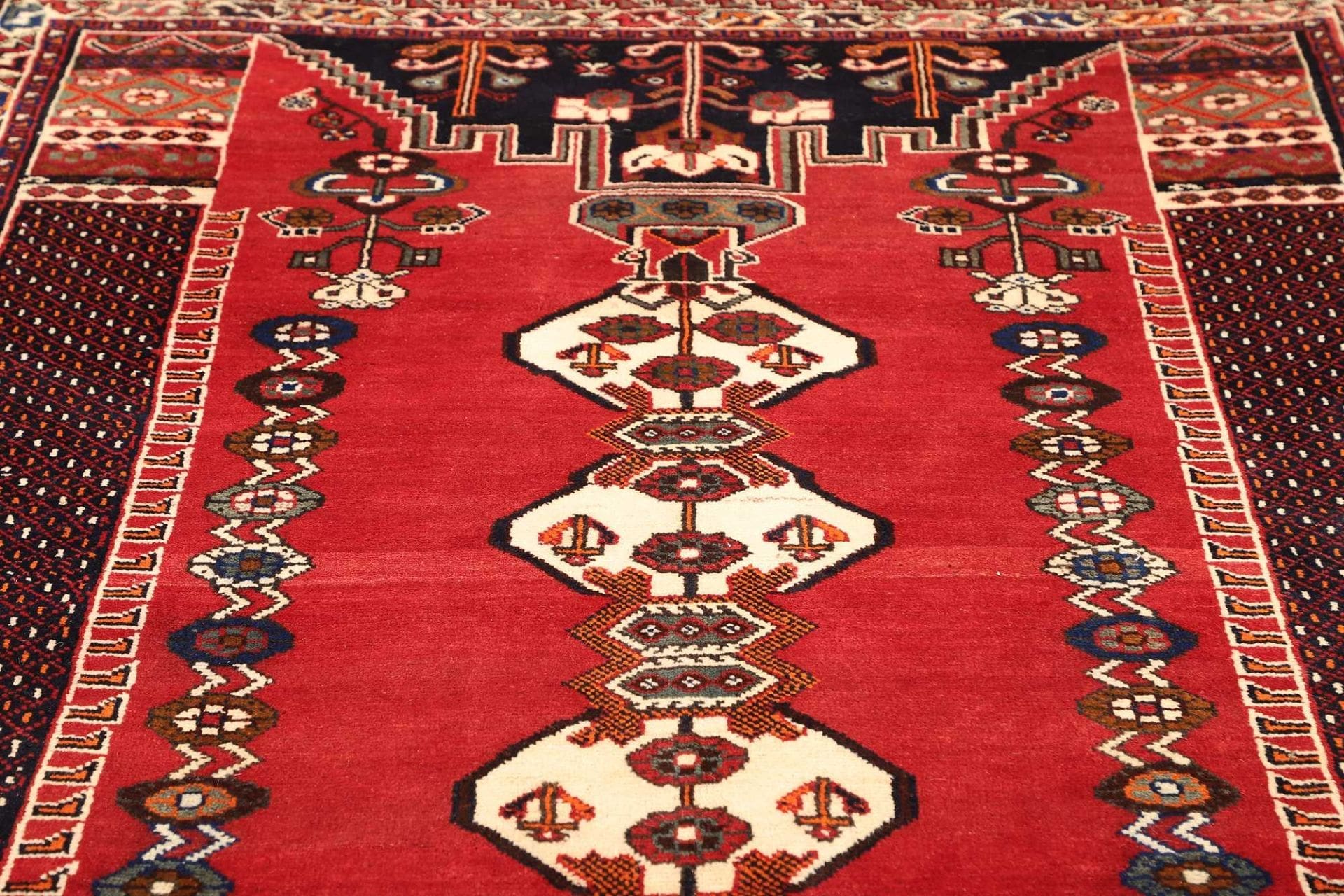 Handgeknüpfter Shiraz Perserteppich, 163 × 240 cm, Wolle