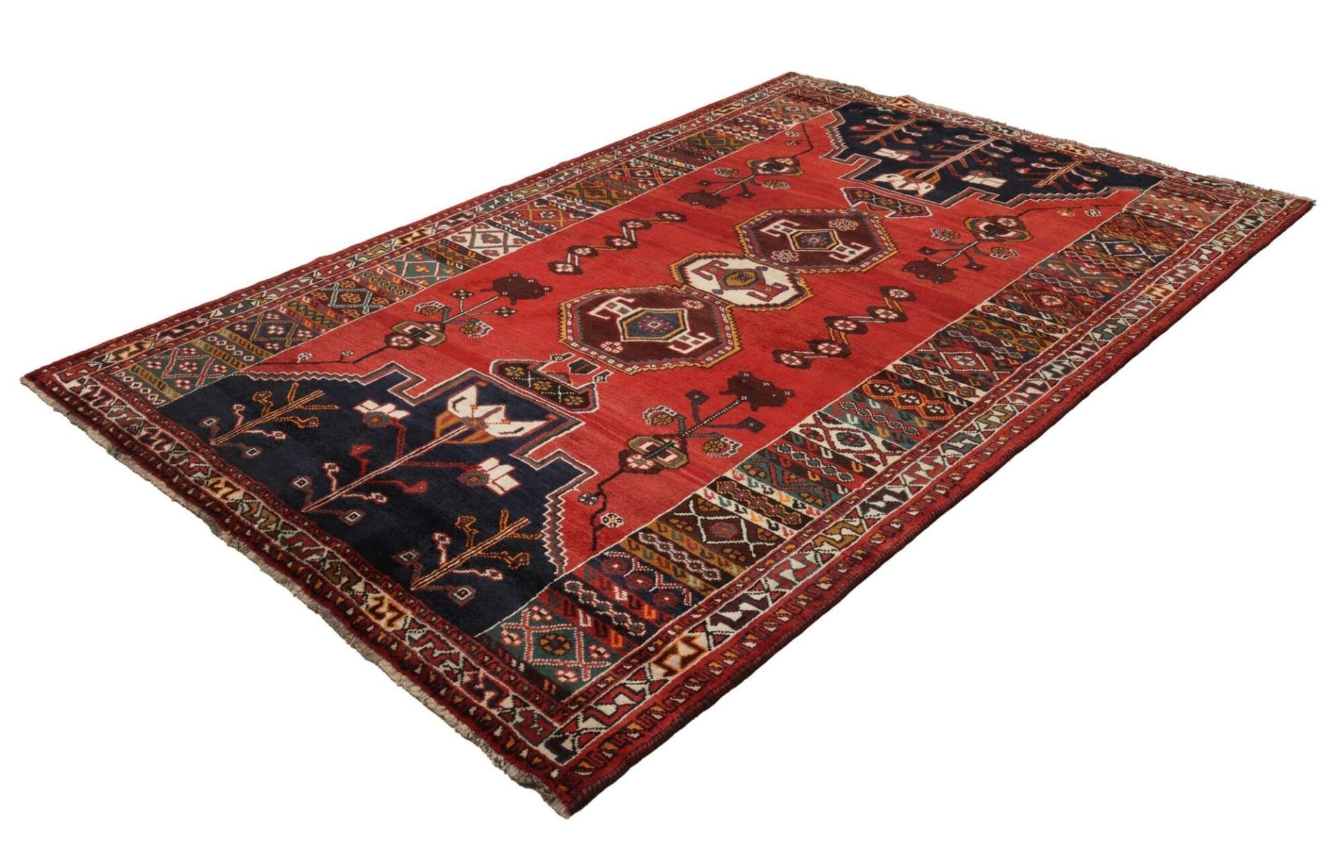 Shiraz Perserteppich 173 × 253 cm aus Wolle, handgeknüpft