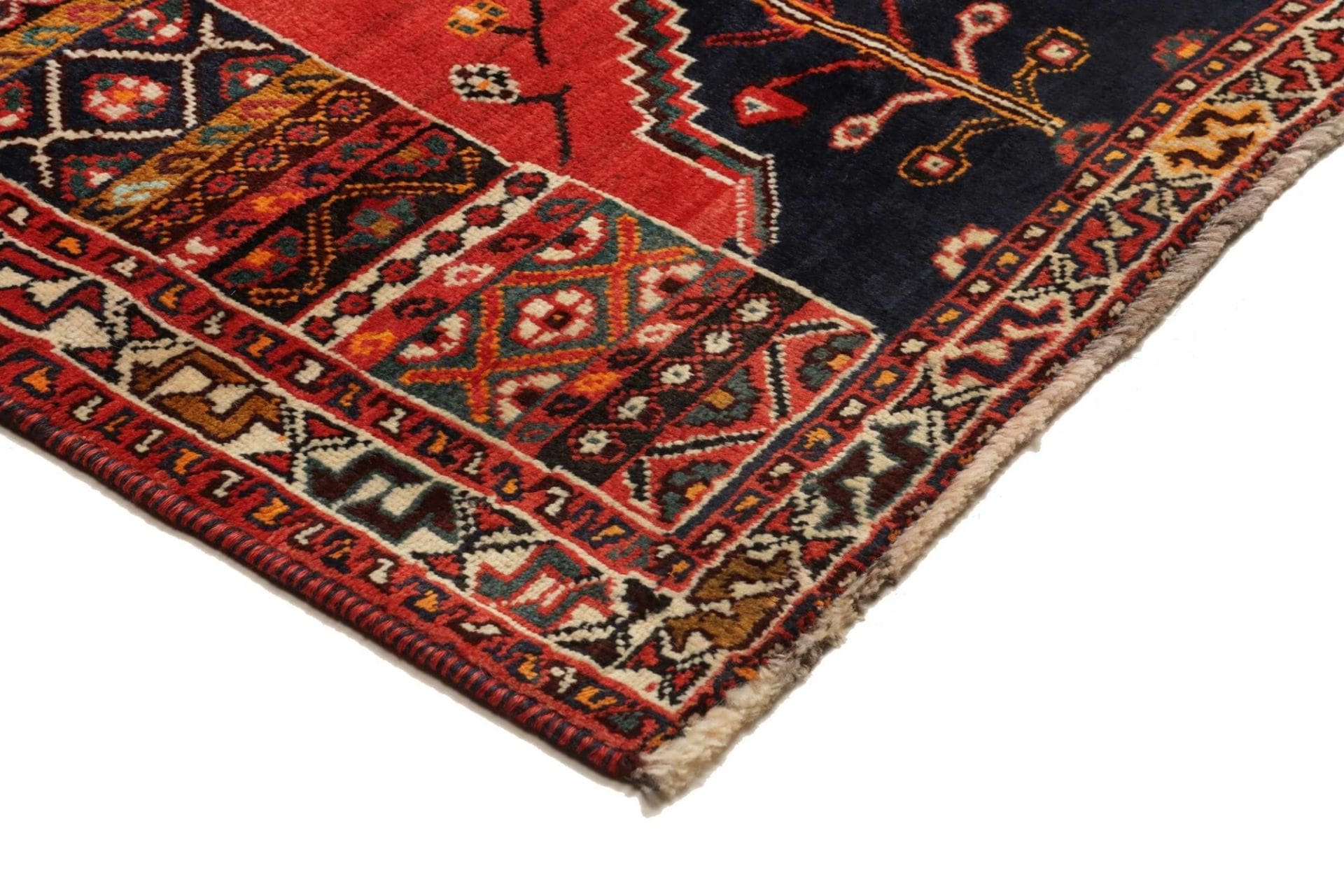 Shiraz Perserteppich 173 × 253 cm aus Wolle, handgeknüpft