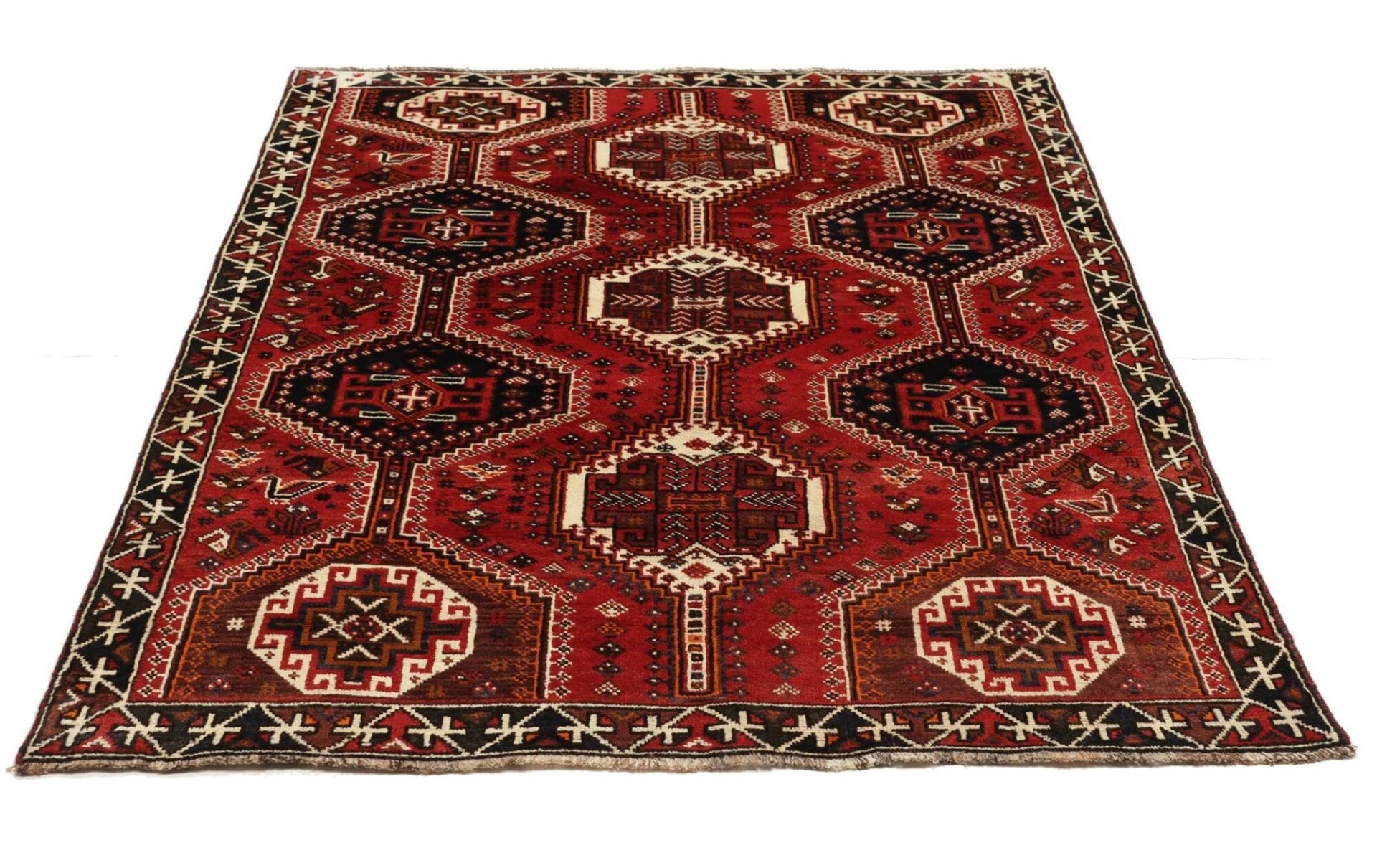 Qashqai Perserteppich aus Iran, 160 × 230 cm