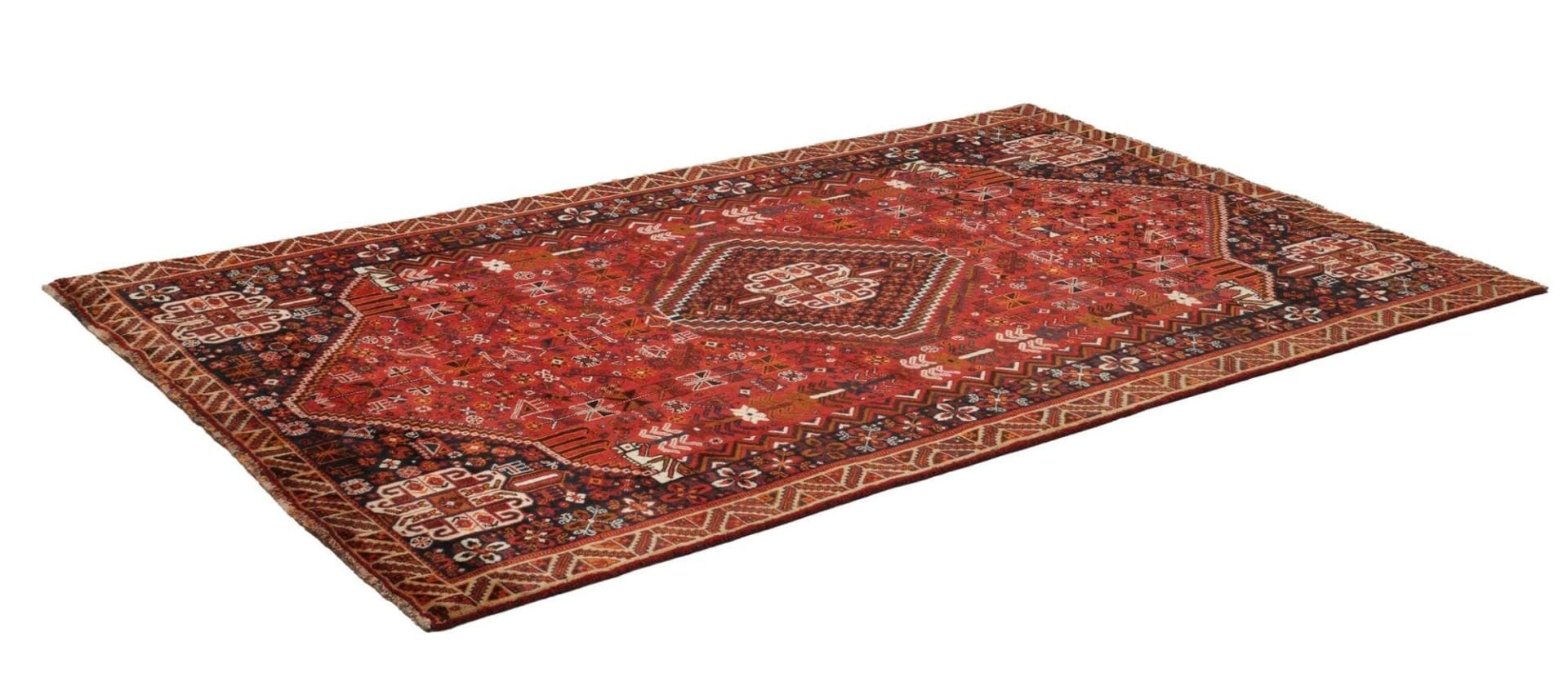 Qashqai Perserteppich aus Iran, 161 × 257 cm