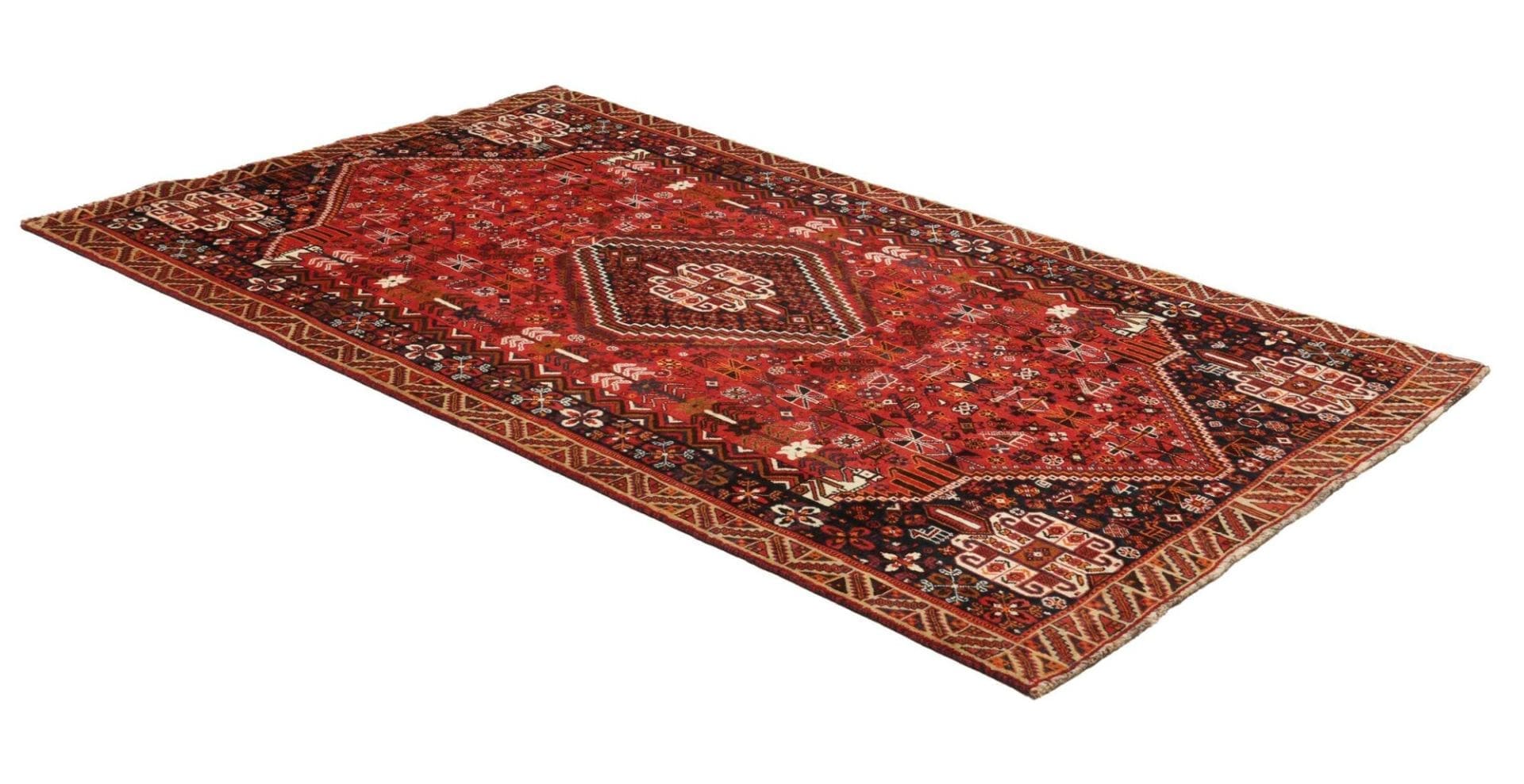 Qashqai Perserteppich aus Iran, 161 × 257 cm