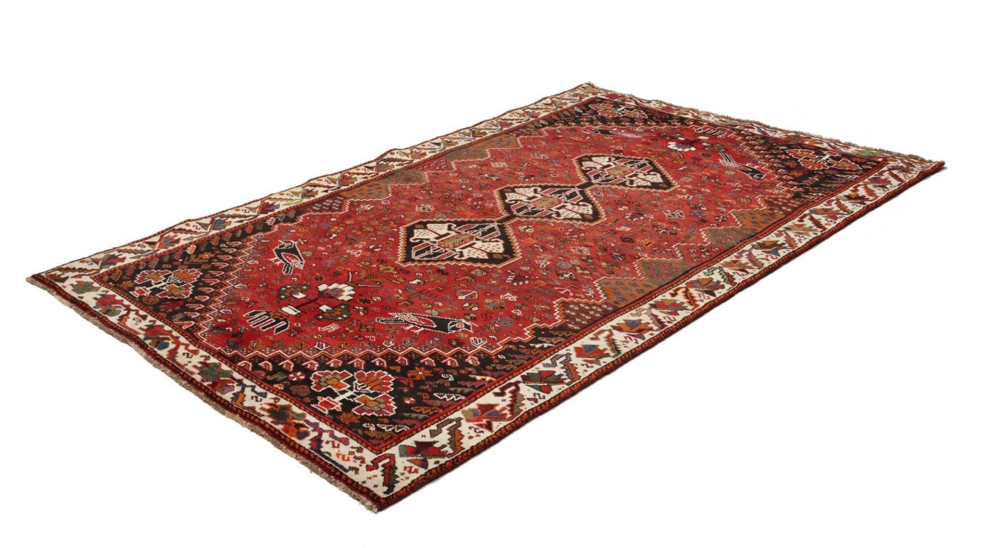 Handgeknüpfter Qashqai Perserteppich 170 × 268 cm
