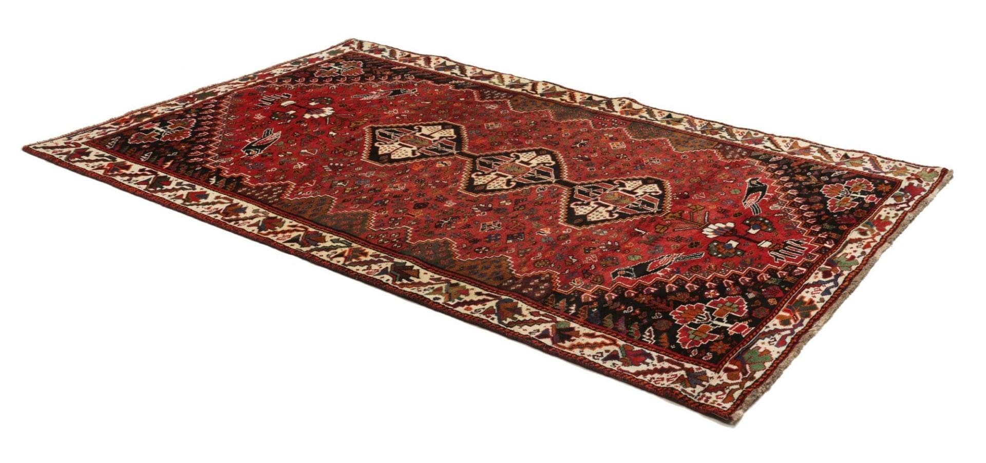 Handgeknüpfter Qashqai Perserteppich 170 × 268 cm