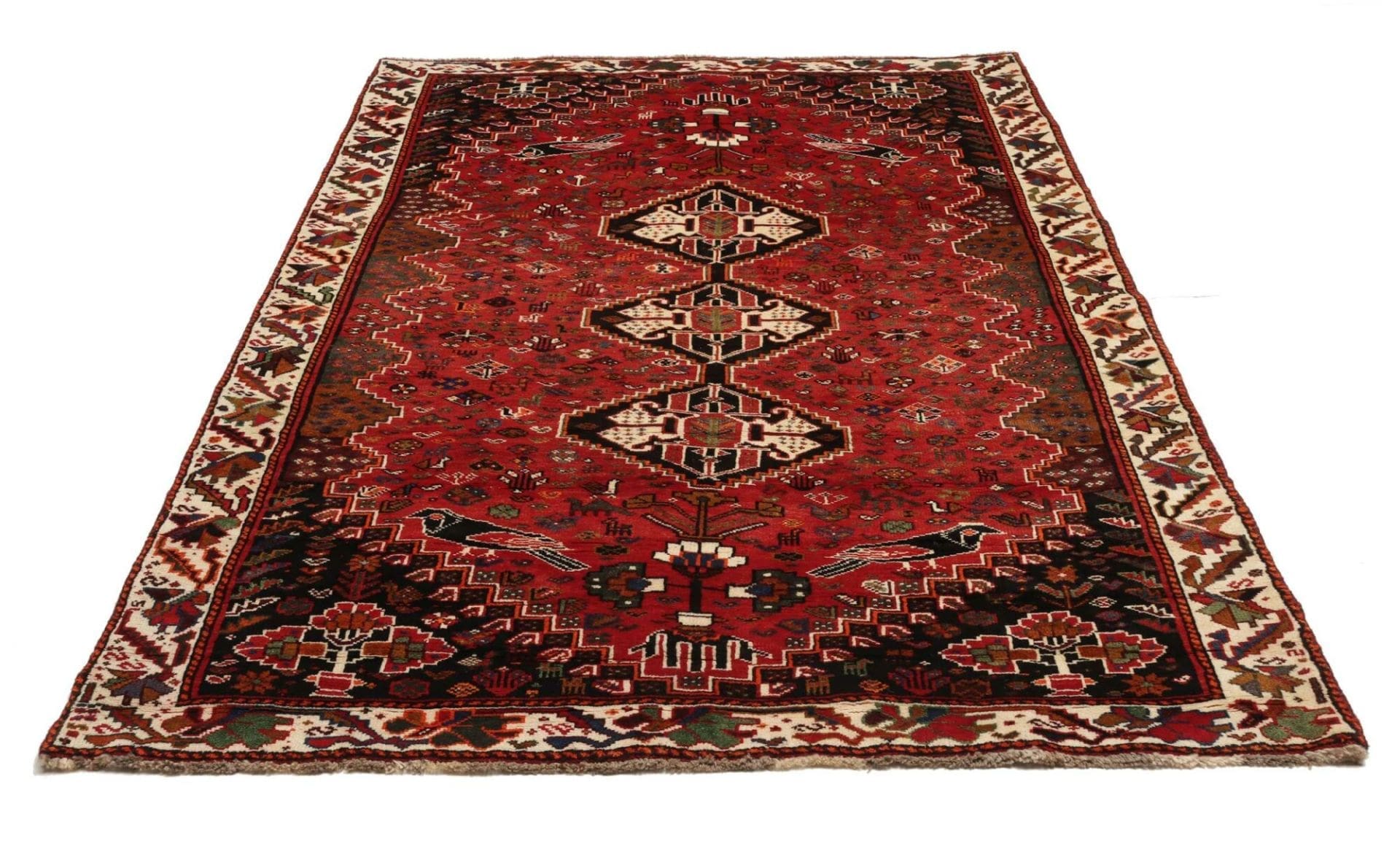 Handgeknüpfter Qashqai Perserteppich 170 × 268 cm