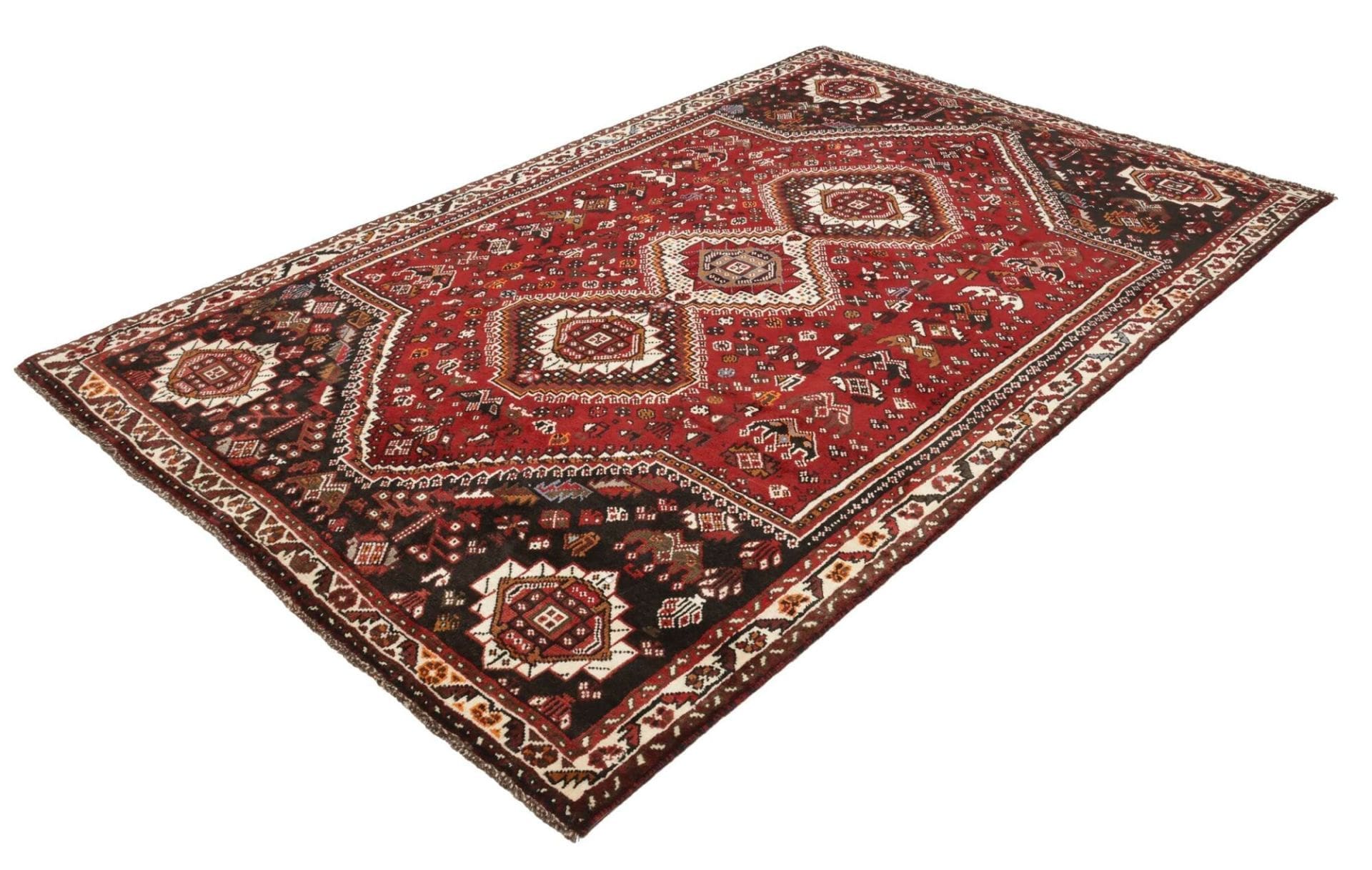 Handgeknüpfter Shiraz Perserteppich 170 × 261 cm