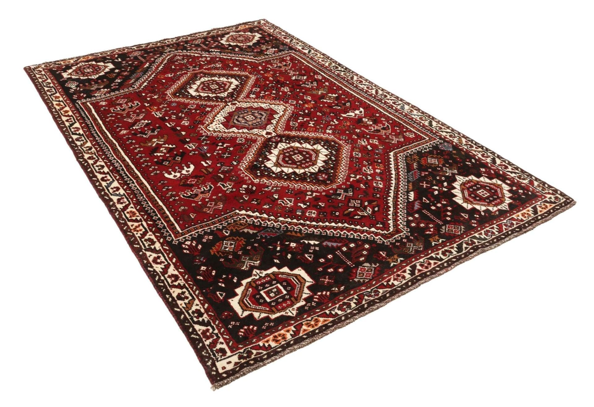 Handgeknüpfter Shiraz Perserteppich 170 × 261 cm