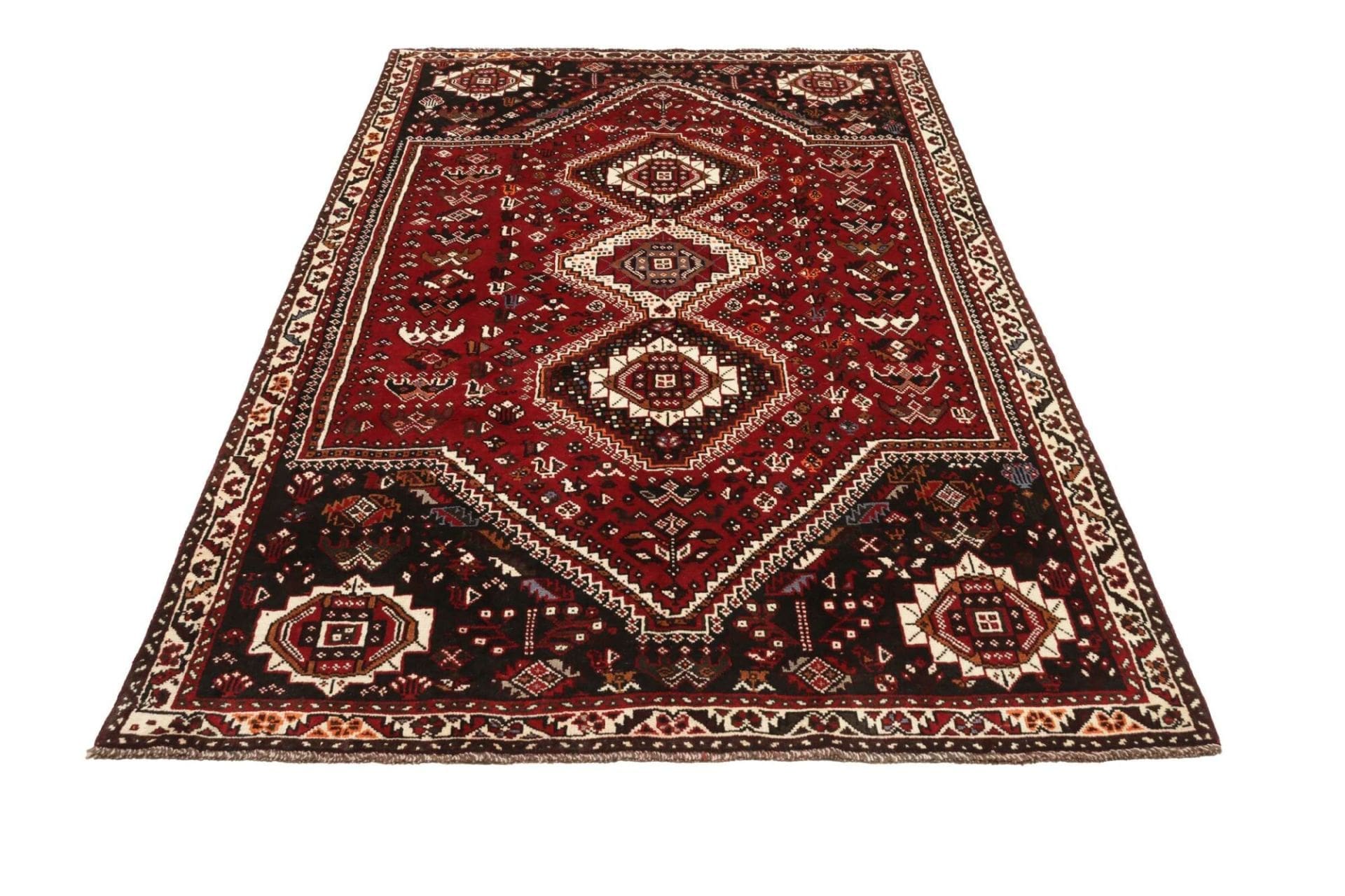 Handgeknüpfter Shiraz Perserteppich 170 × 261 cm