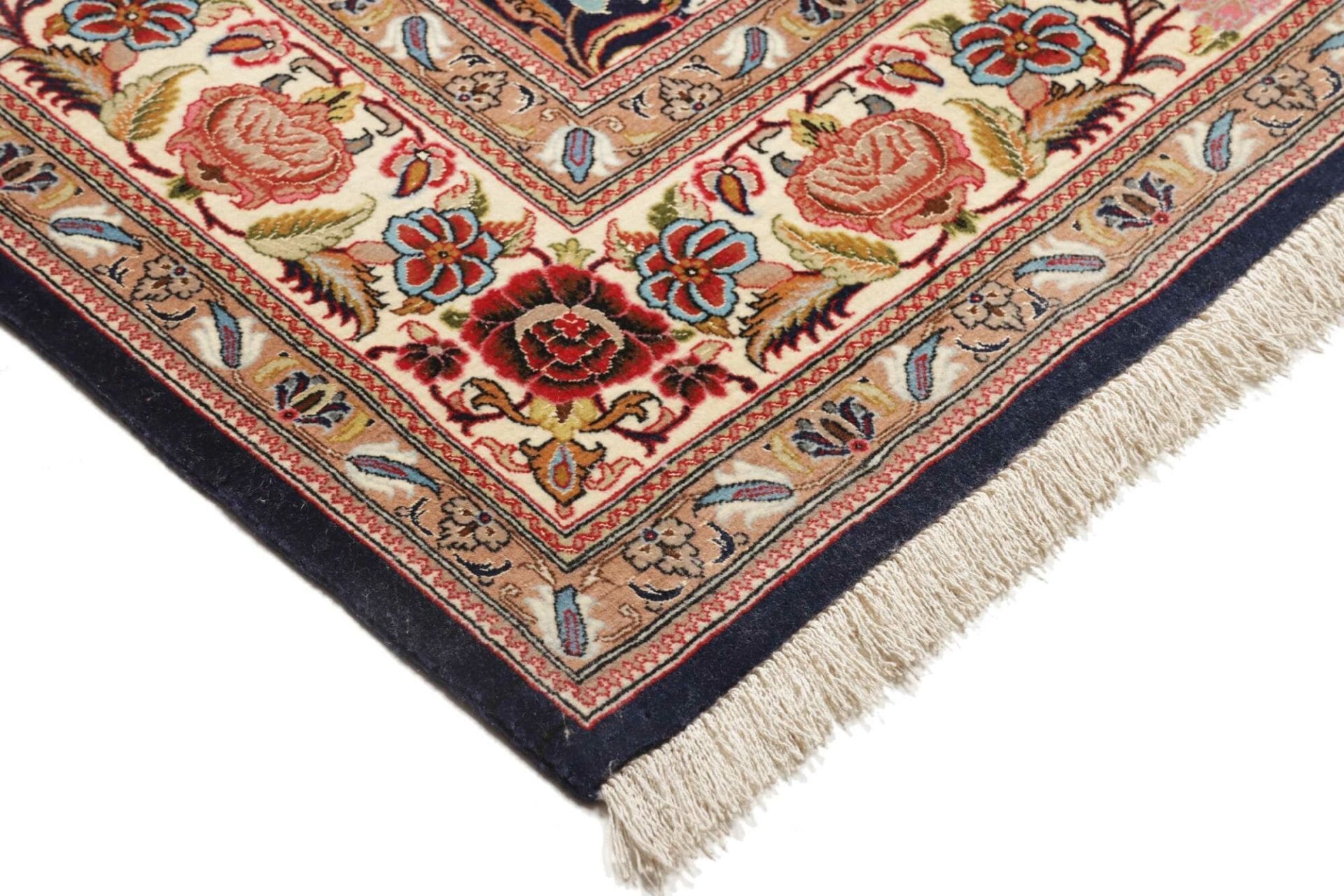 Isfahan Perserteppich aus Iran, 143 × 222 cm