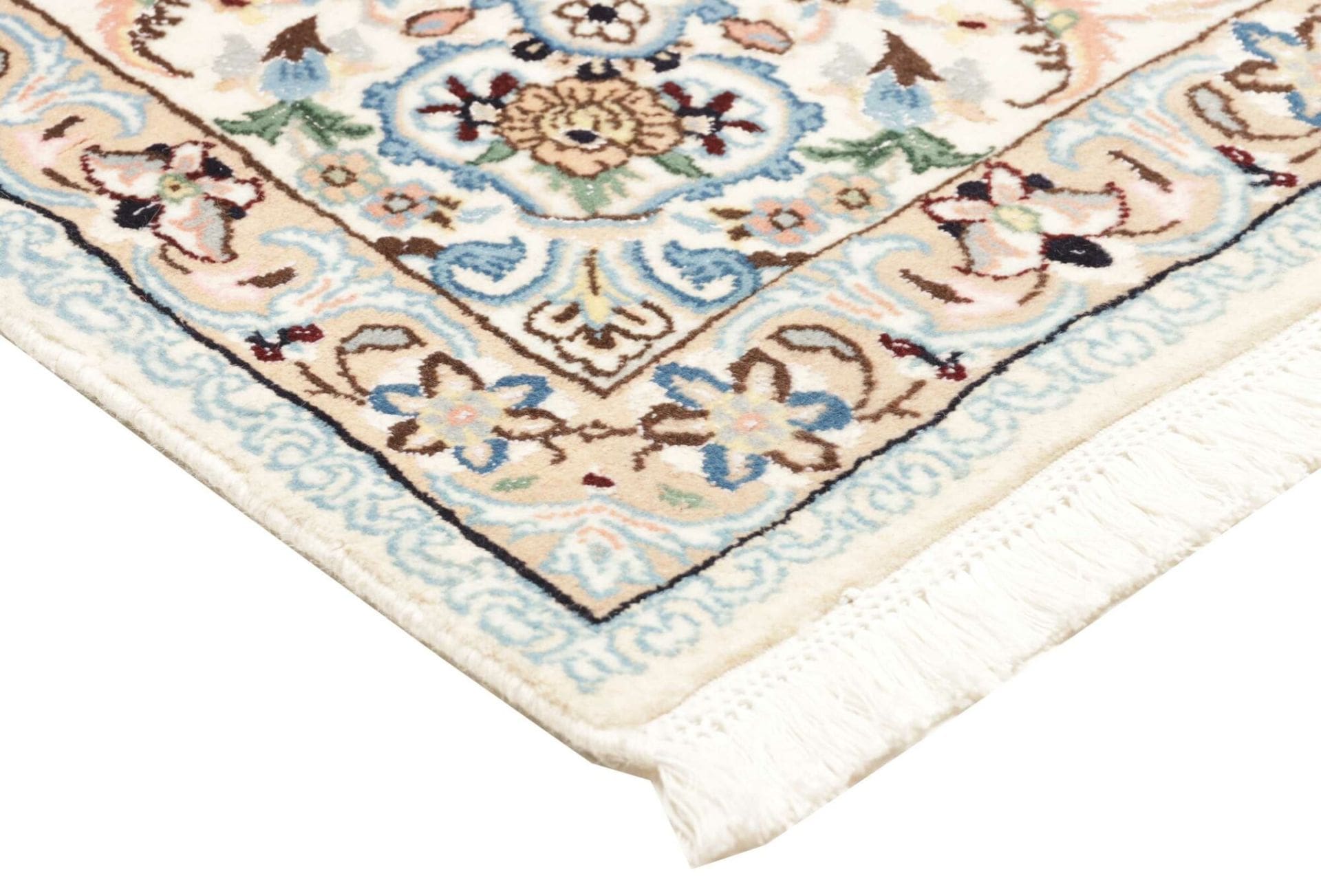 nain-teppich-160-x-247cm-florales-muster-handgeknupft-perserteppich-4 Nain Perserteppich 160 × 247 cm aus Wolle, handgeknüpft