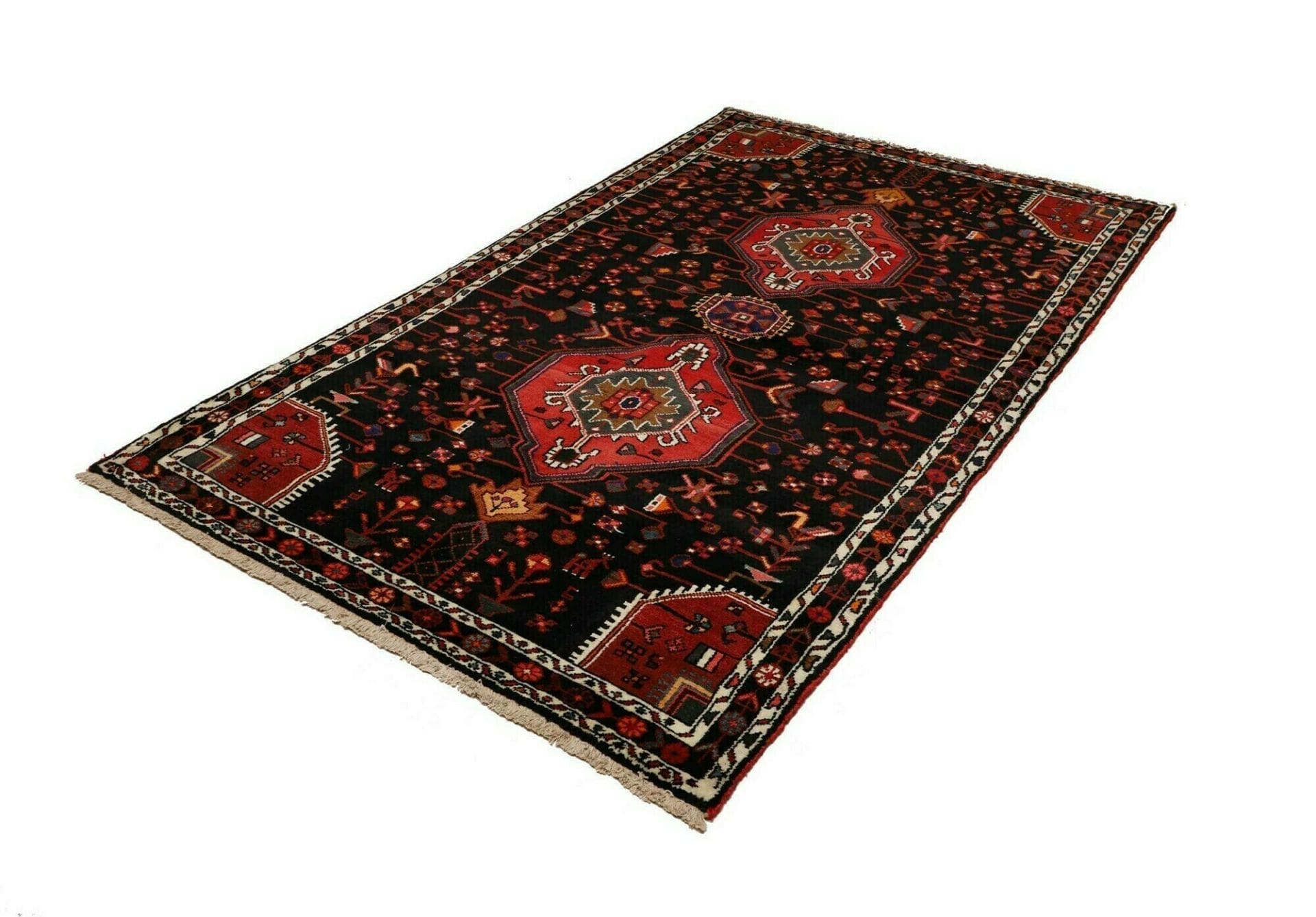 Handgeknüpfter Hamadan Perserteppich, 148 × 218 cm, Wolle