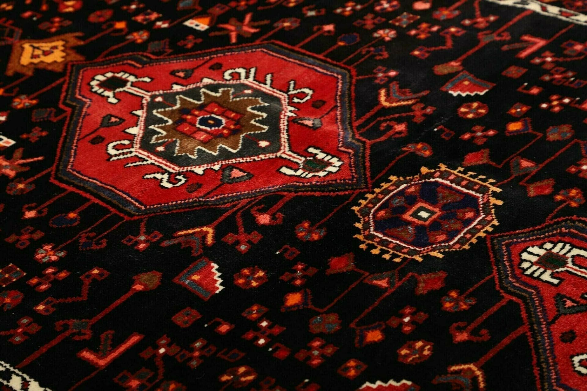 Handgeknüpfter Hamadan Perserteppich, 148 × 218 cm, Wolle