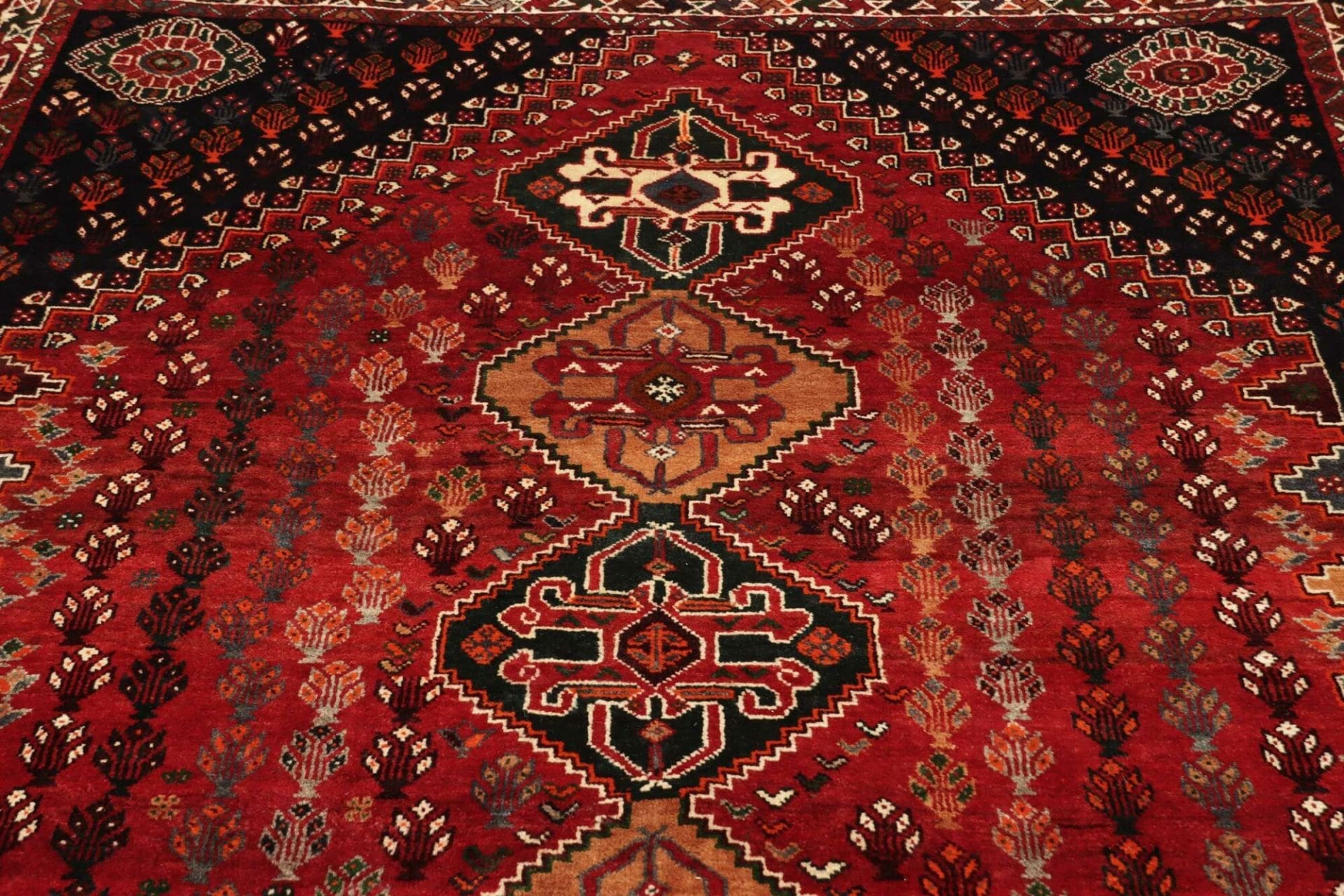 Handgeknüpfter Shiraz Perserteppich, 170 × 273 cm, Wolle