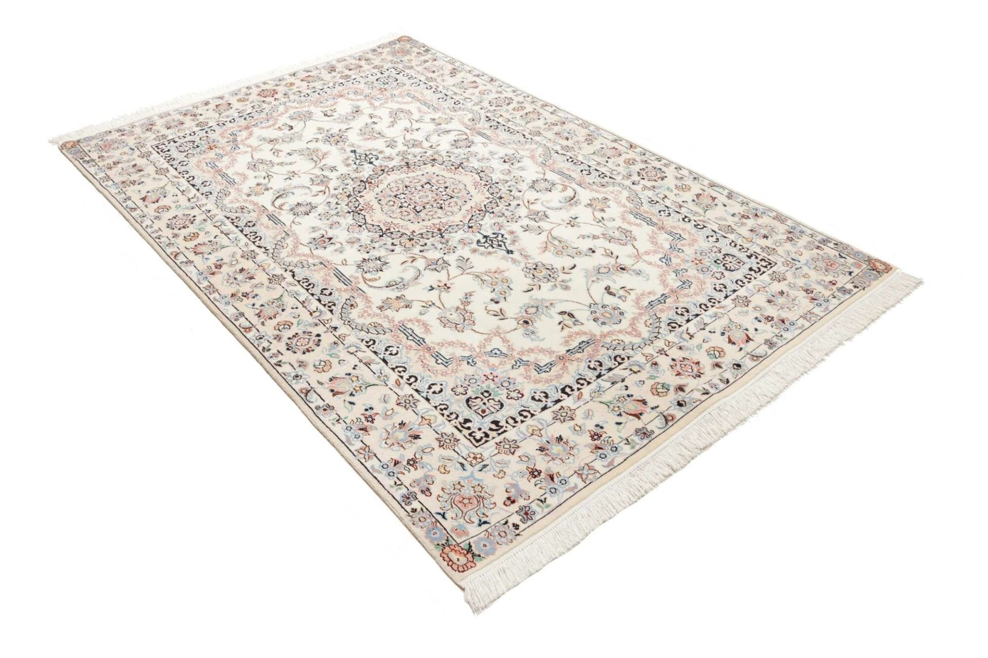exklusiver-nain-teppich-148-x-225-cm-handgeknupft-schurwolle-2 Handgeknüpfter Nain Perserteppich 148 × 225 cm