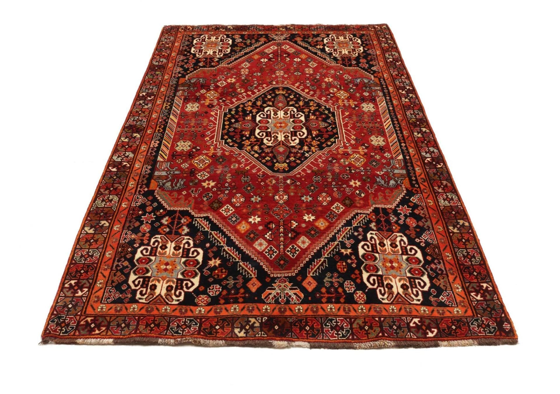 Qashqai Perserteppich aus Iran, 161 × 263 cm