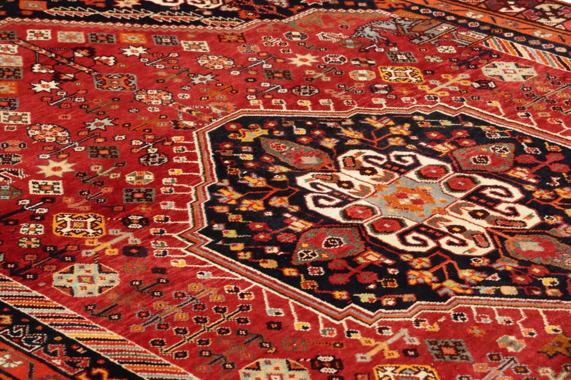 Qashqai Perserteppich aus Iran, 161 × 263 cm