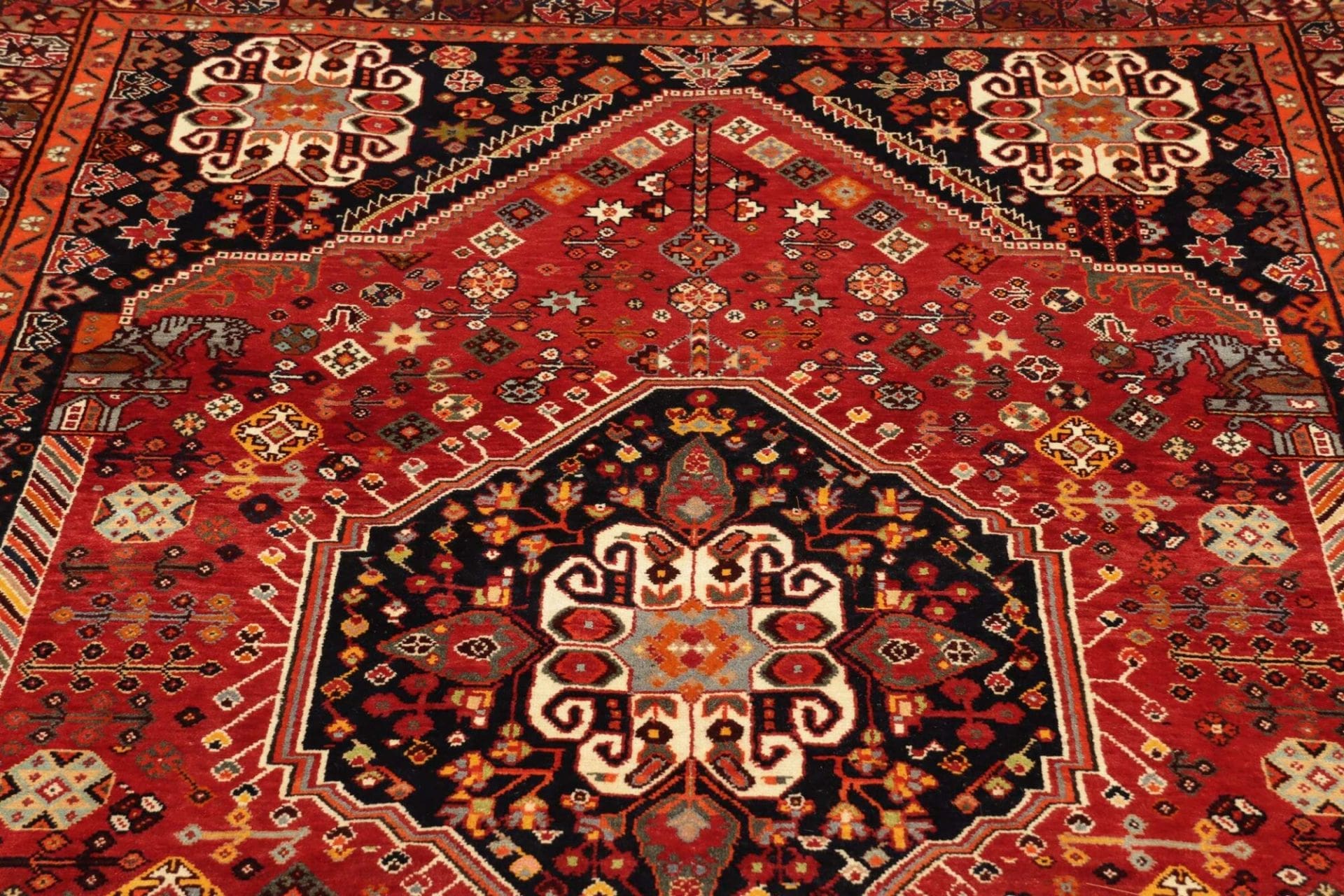 Qashqai Perserteppich aus Iran, 161 × 263 cm