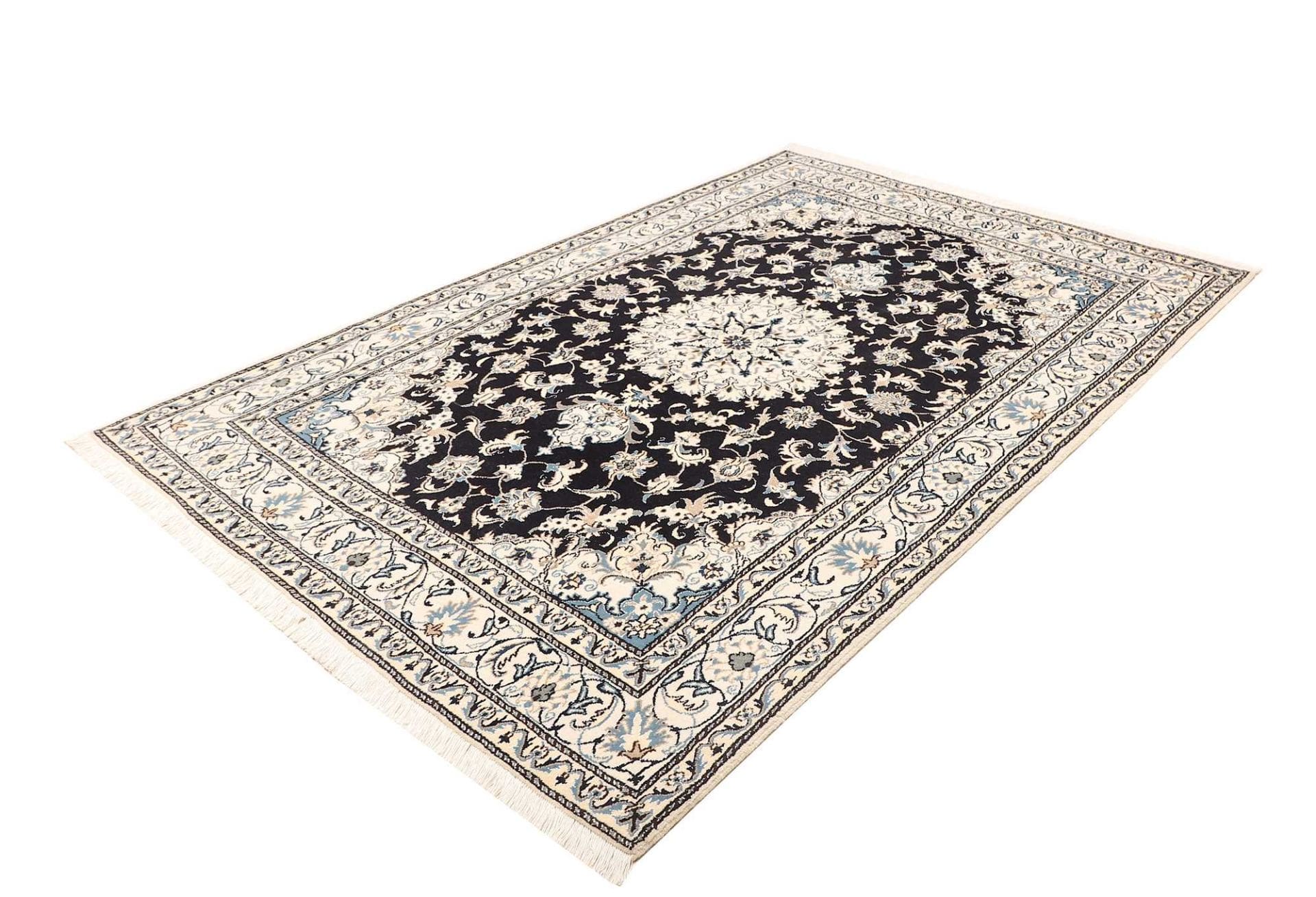 nain-teppich-168-x-246-cm-florales-muster-schurwolle-handgeknupft-1 Handgeknüpfter Nain Perserteppich 168 × 246 cm