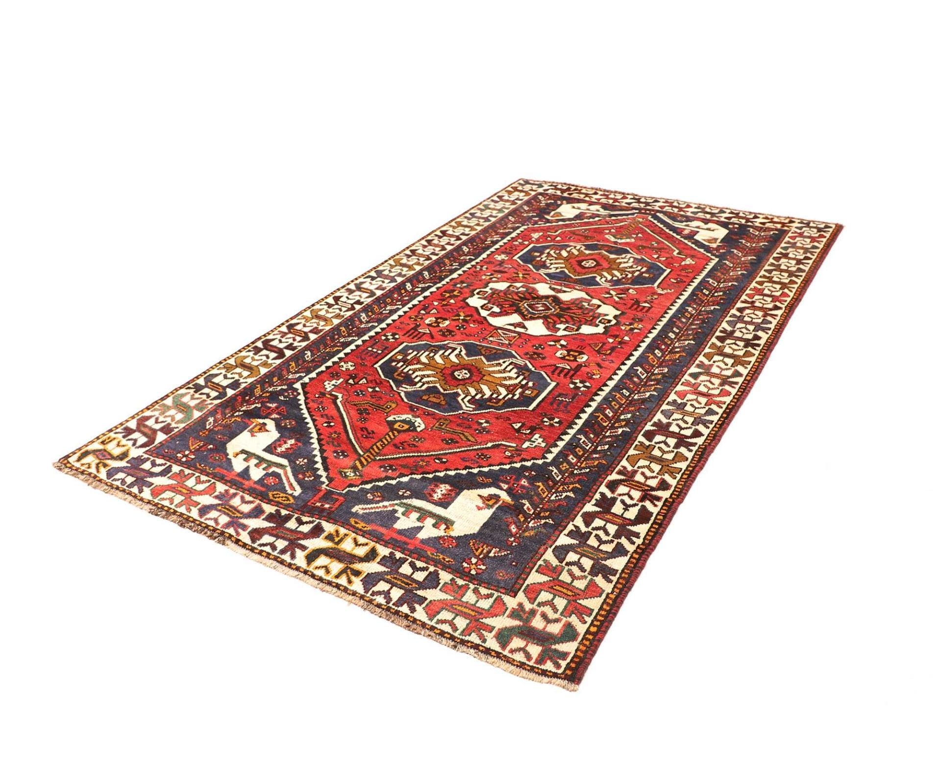 Shiraz Perserteppich 163 × 252 cm aus Wolle, handgeknüpft