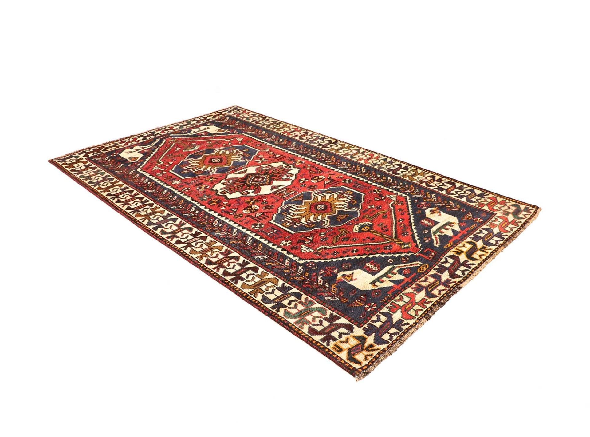 Shiraz Perserteppich 163 × 252 cm aus Wolle, handgeknüpft