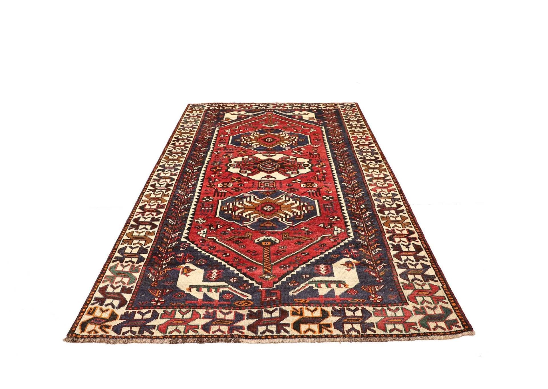Shiraz Perserteppich 163 × 252 cm aus Wolle, handgeknüpft