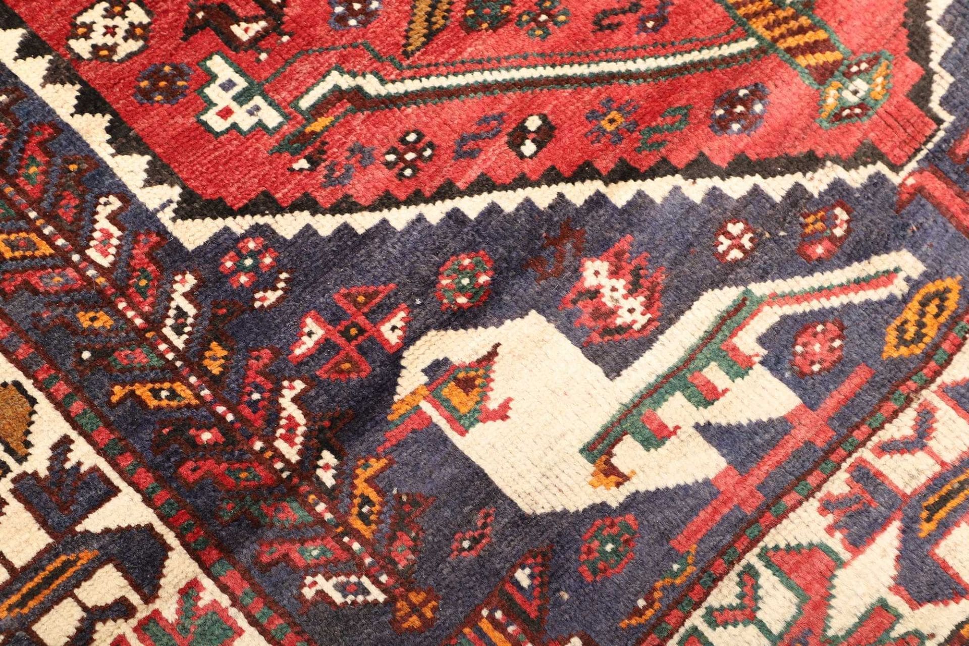 Shiraz Perserteppich 163 × 252 cm aus Wolle, handgeknüpft