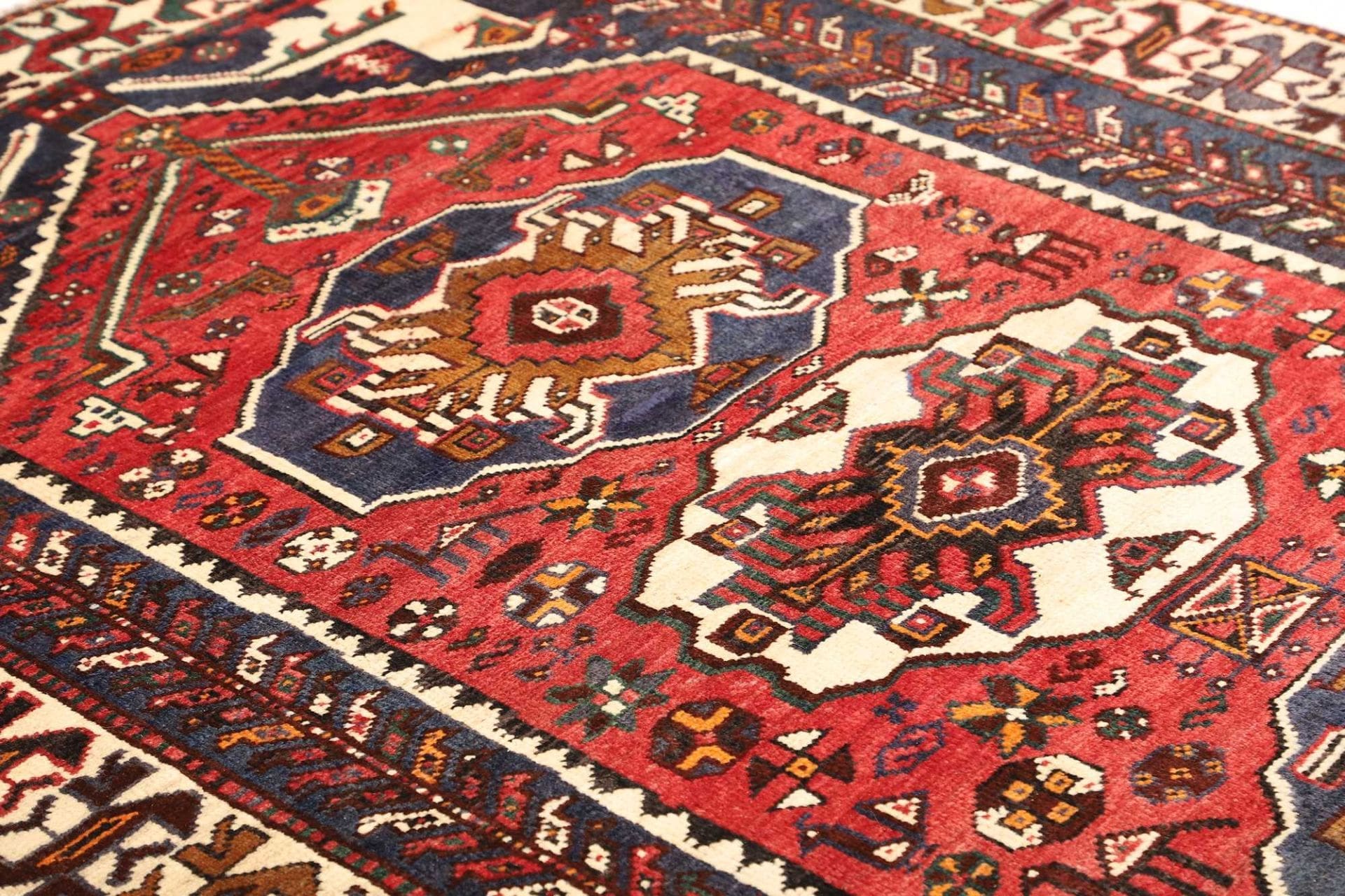 Shiraz Perserteppich 163 × 252 cm aus Wolle, handgeknüpft