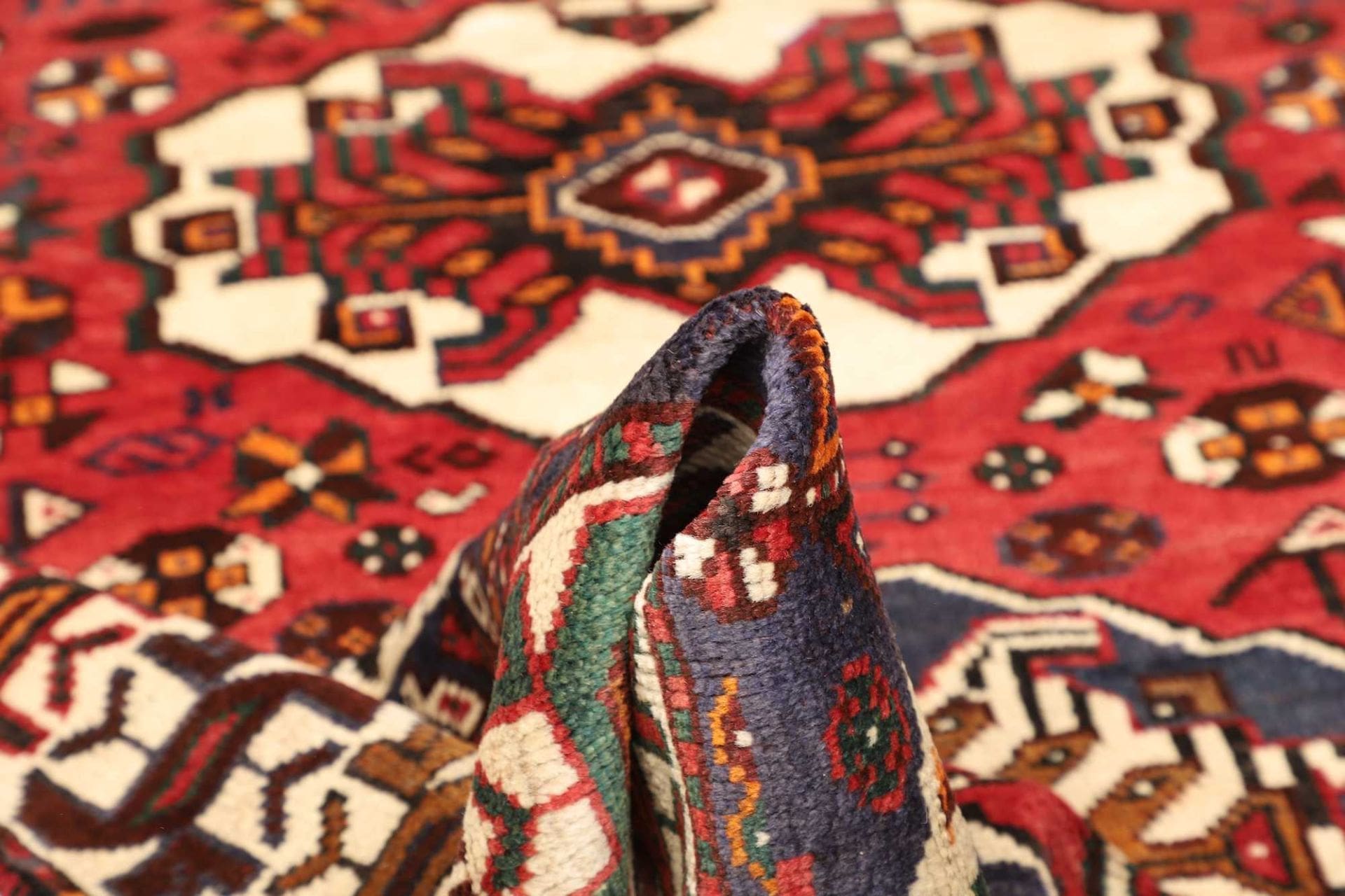 Shiraz Perserteppich 163 × 252 cm aus Wolle, handgeknüpft