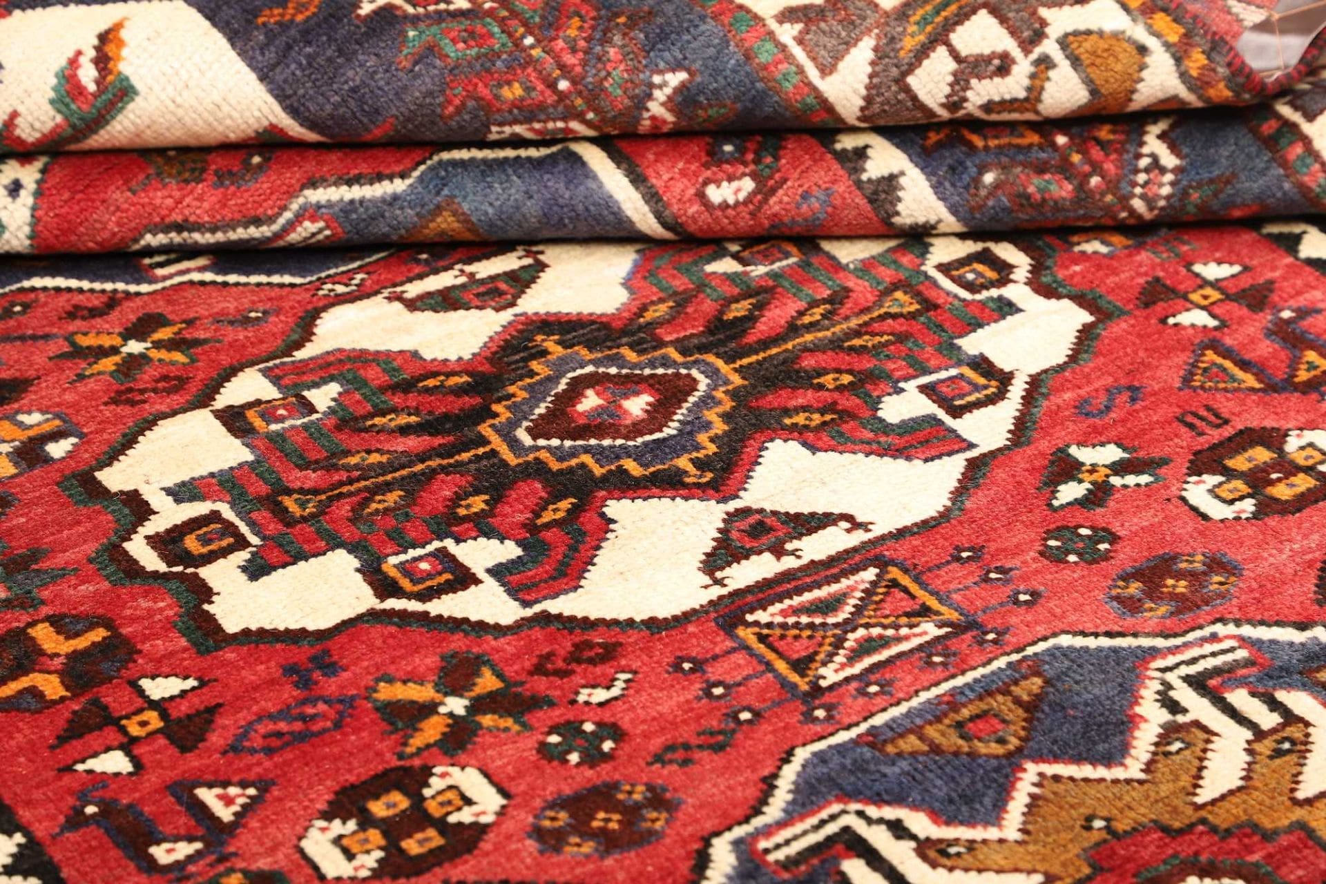 Shiraz Perserteppich 163 × 252 cm aus Wolle, handgeknüpft