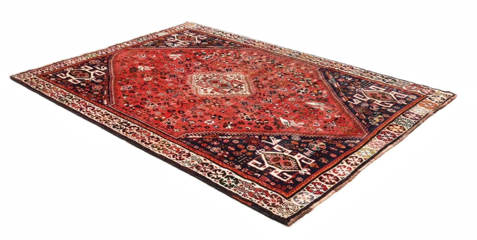 Handgeknüpfter Qashqai Perserteppich, 175 × 250 cm, Wolle