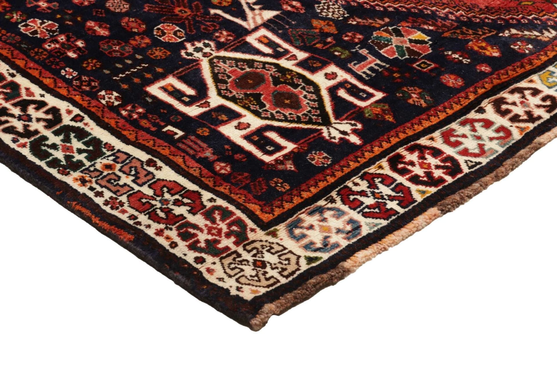 Handgeknüpfter Qashqai Perserteppich, 175 × 250 cm, Wolle