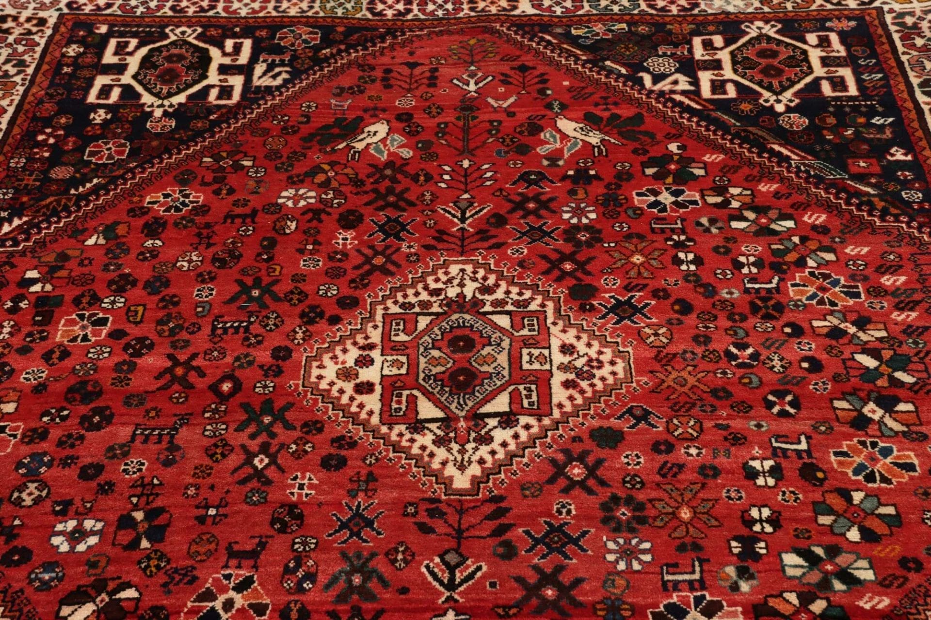 Handgeknüpfter Qashqai Perserteppich, 175 × 250 cm, Wolle