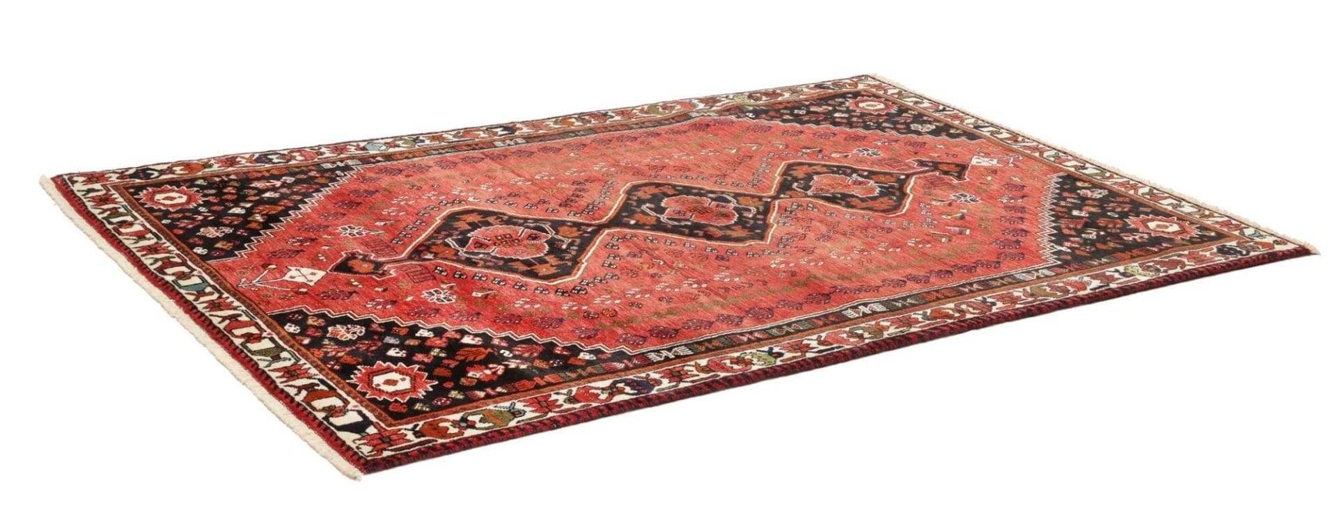 Shiraz Perserteppich 166 × 253 cm aus Wolle, handgeknüpft