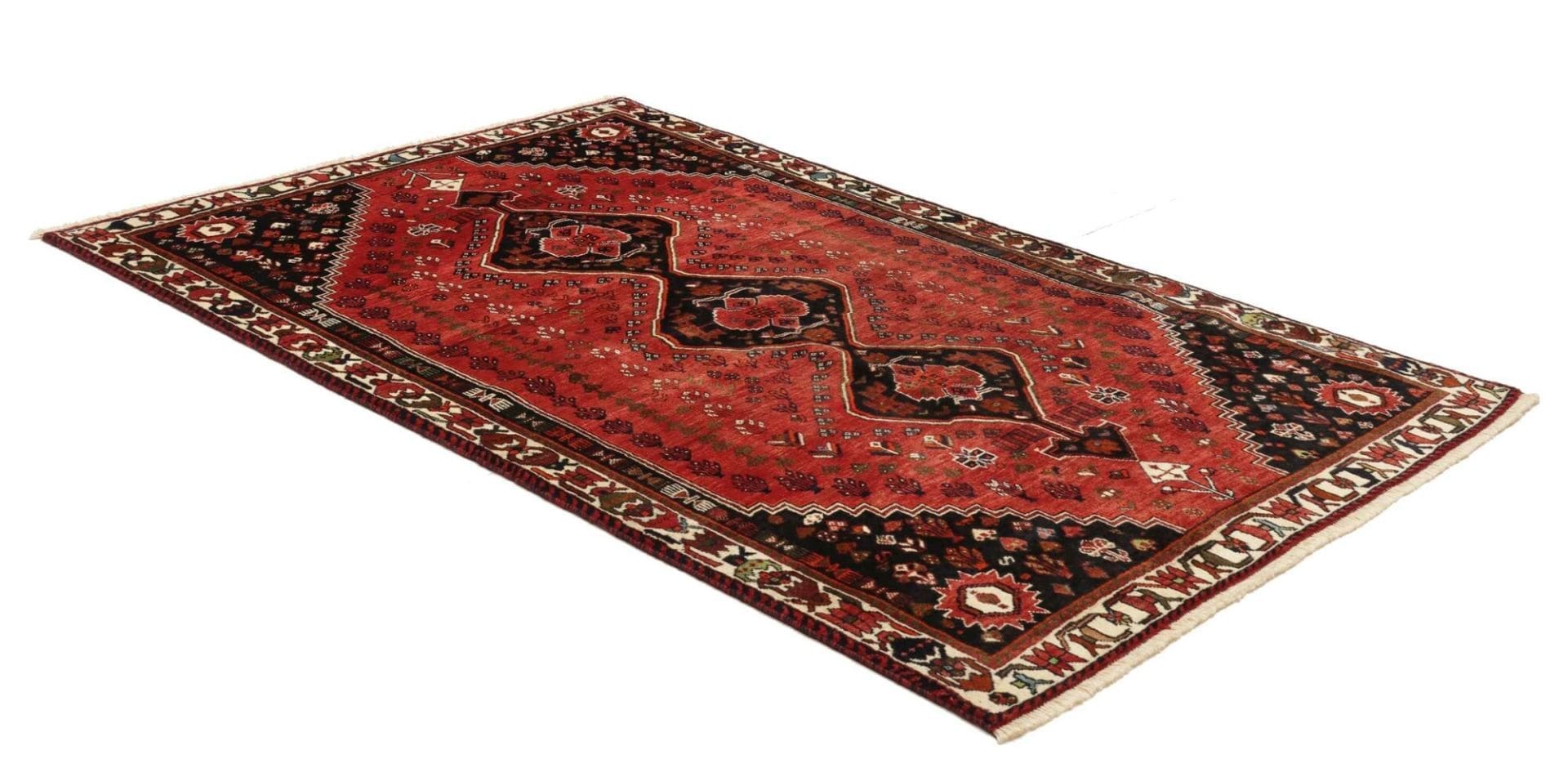 Shiraz Perserteppich 166 × 253 cm aus Wolle, handgeknüpft