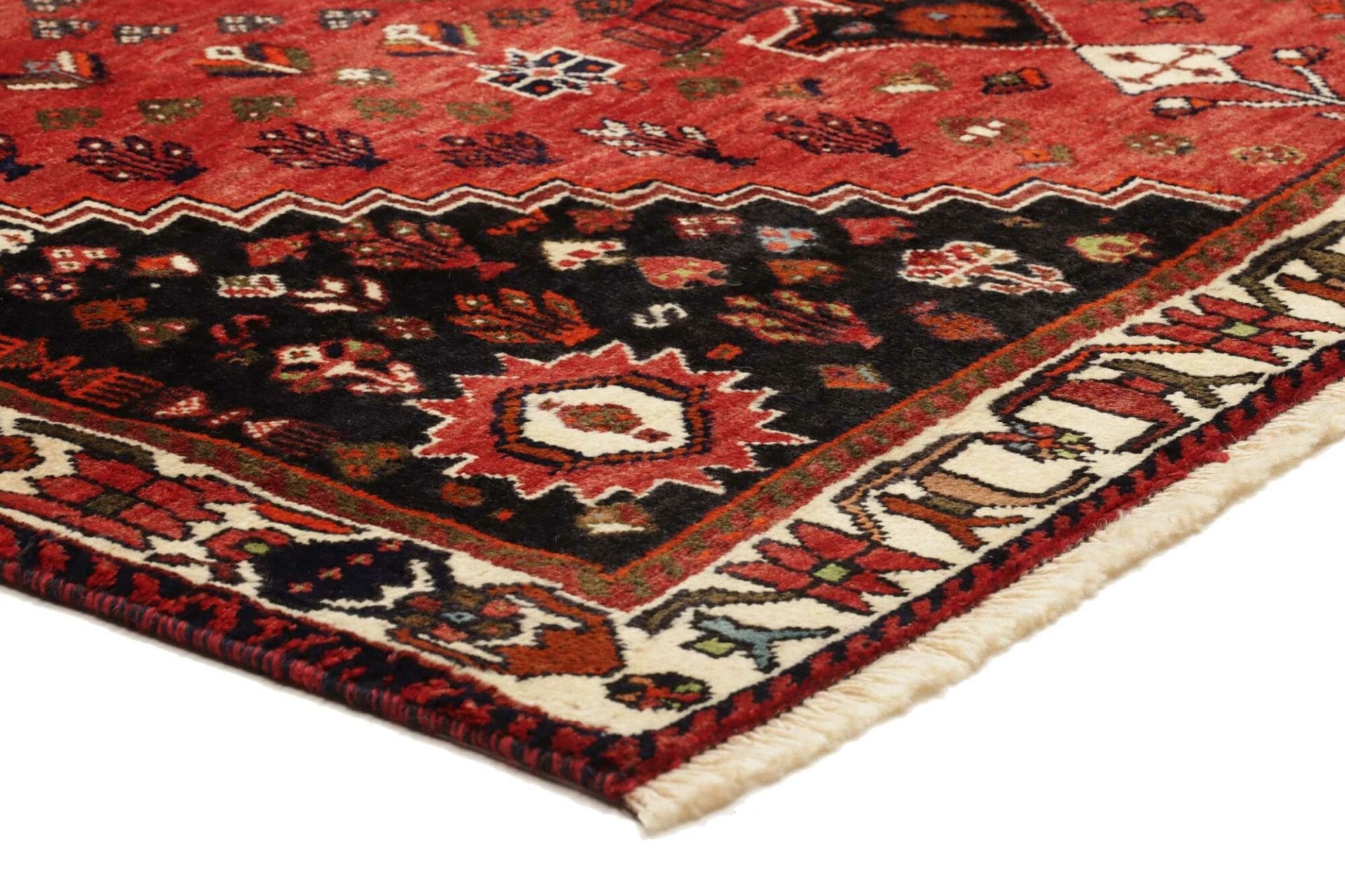 Shiraz Perserteppich 166 × 253 cm aus Wolle, handgeknüpft