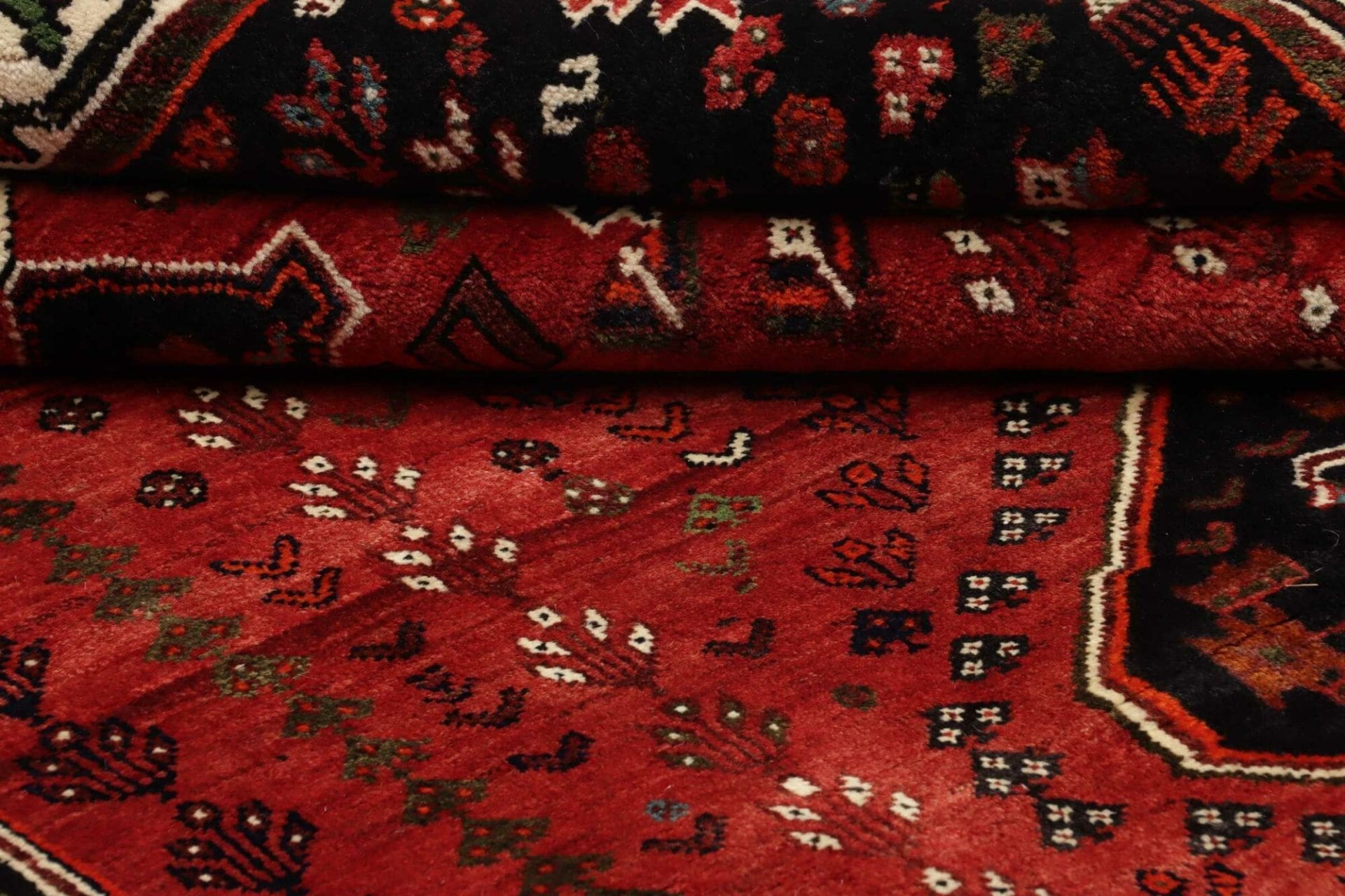 Shiraz Perserteppich 166 × 253 cm aus Wolle, handgeknüpft